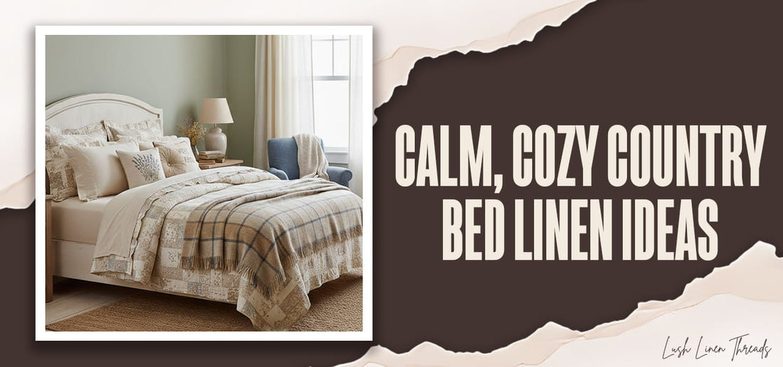Country Style Bed Linen Ideas for a Calm, Cozy Bedroom