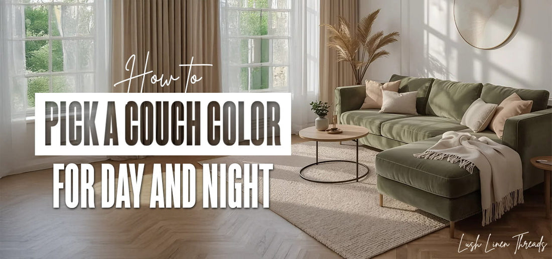 How to Pick a Couch Color for Day and Night