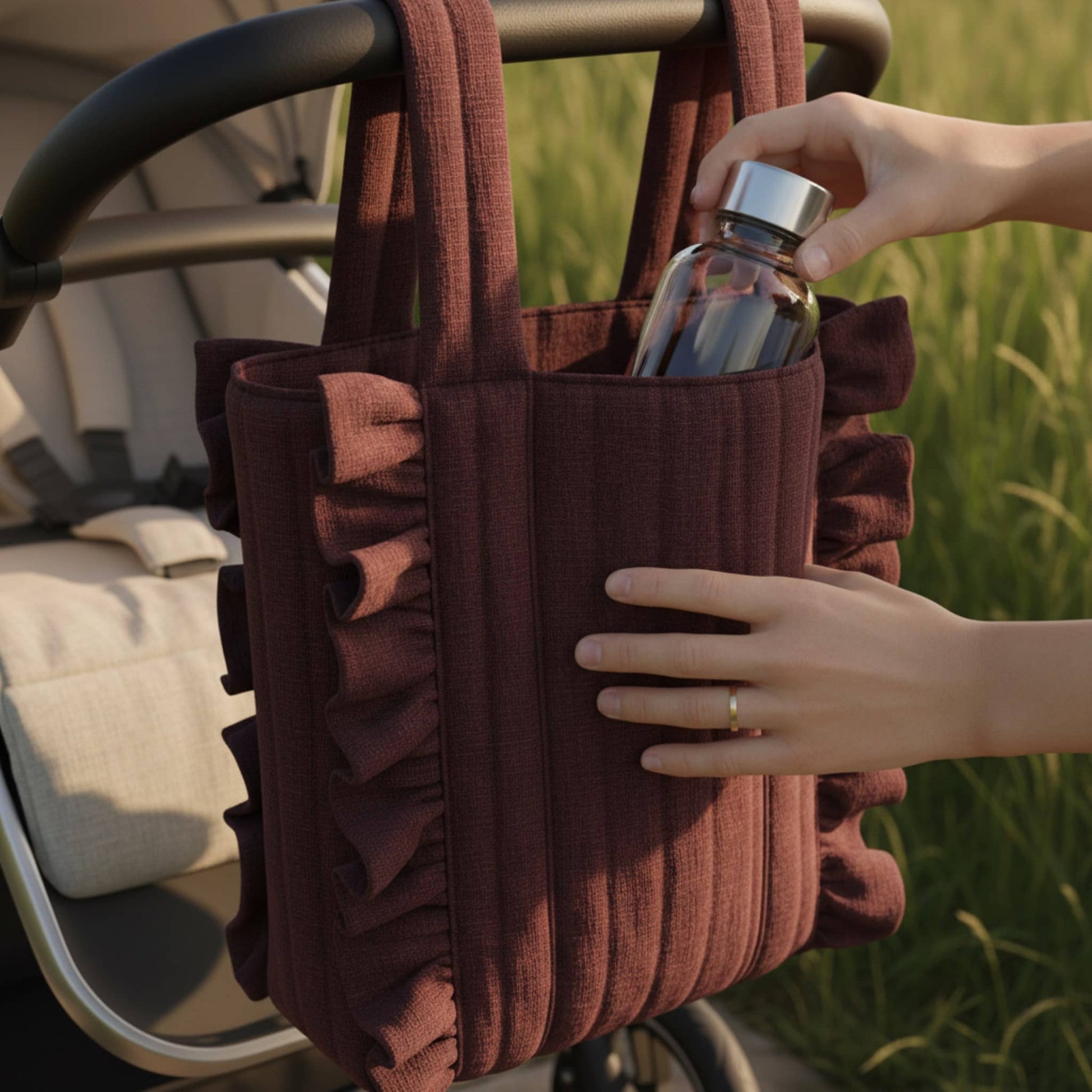 Baby Stroller Bags, Linen Stroller Bag