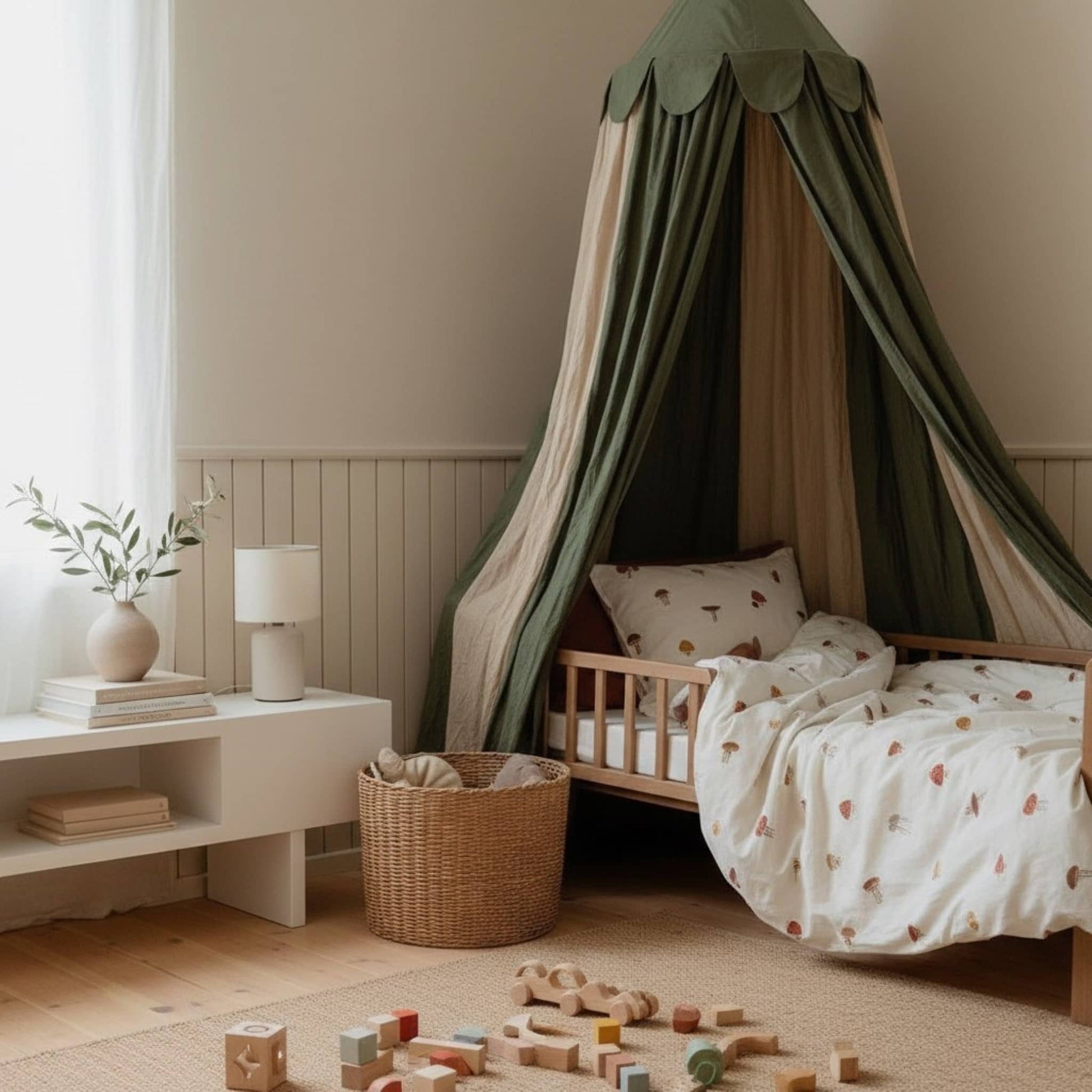 Bed Canopy Linen, Circus Linen Canopy