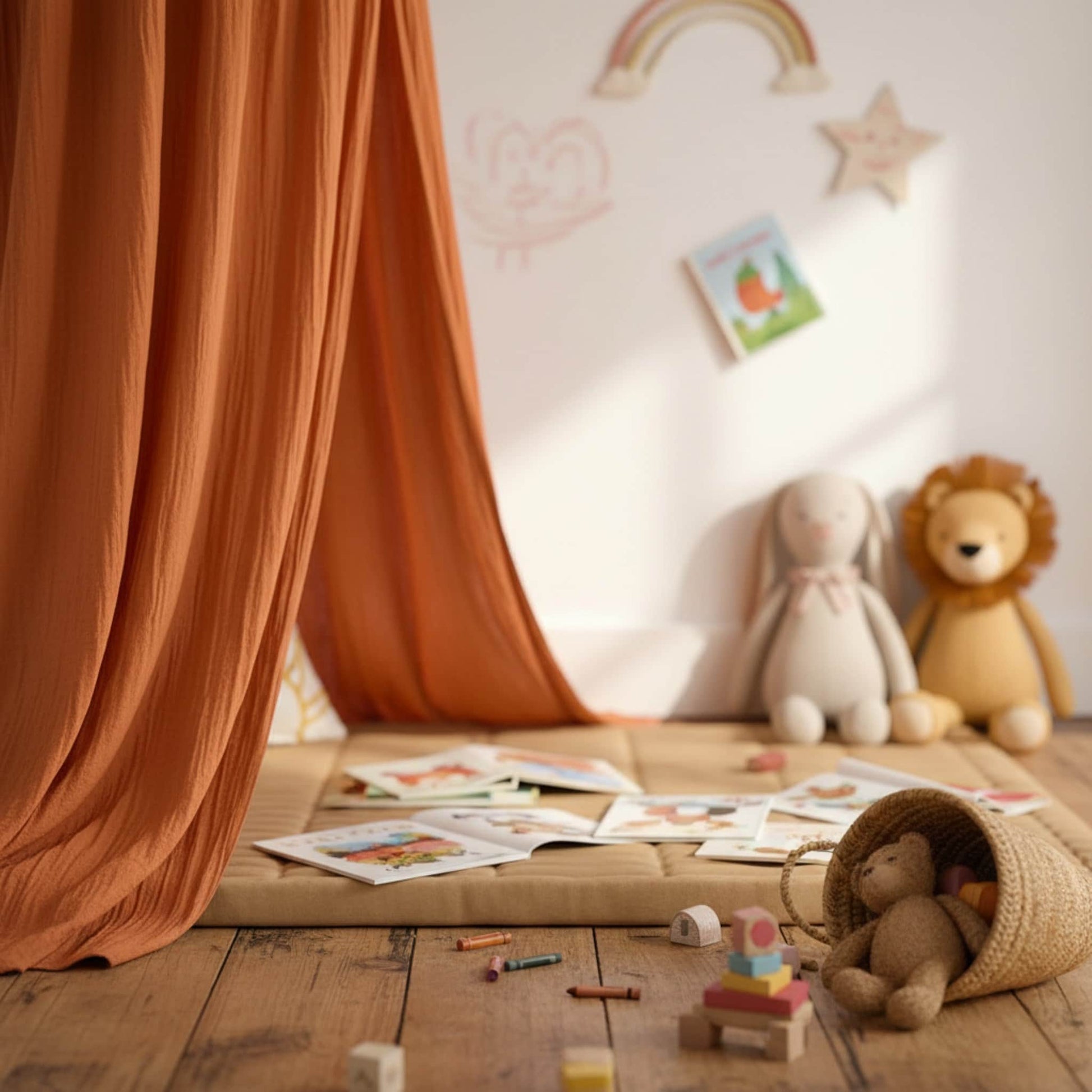 Circus Linen Bed Canopy, Hanging Bed Canopy​