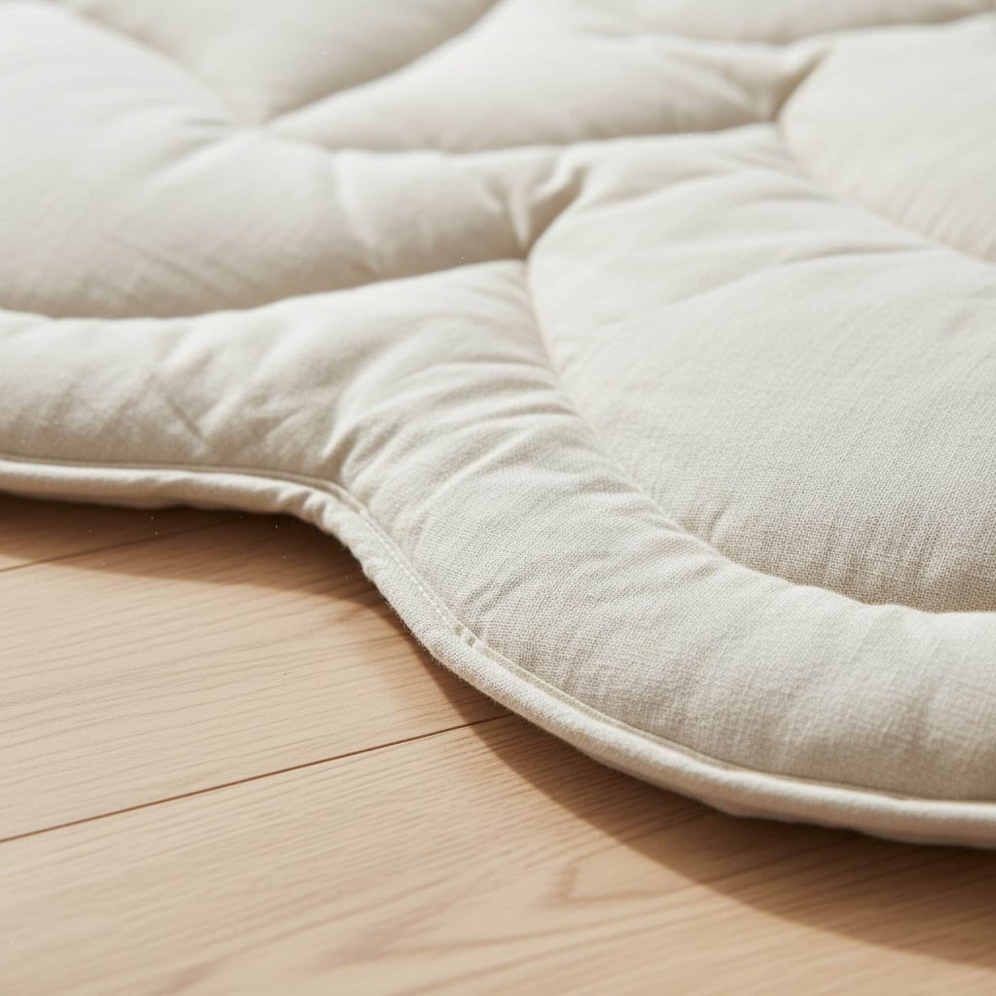 Cloud Kids Play Mat, Natural Linen Baby Play Mat