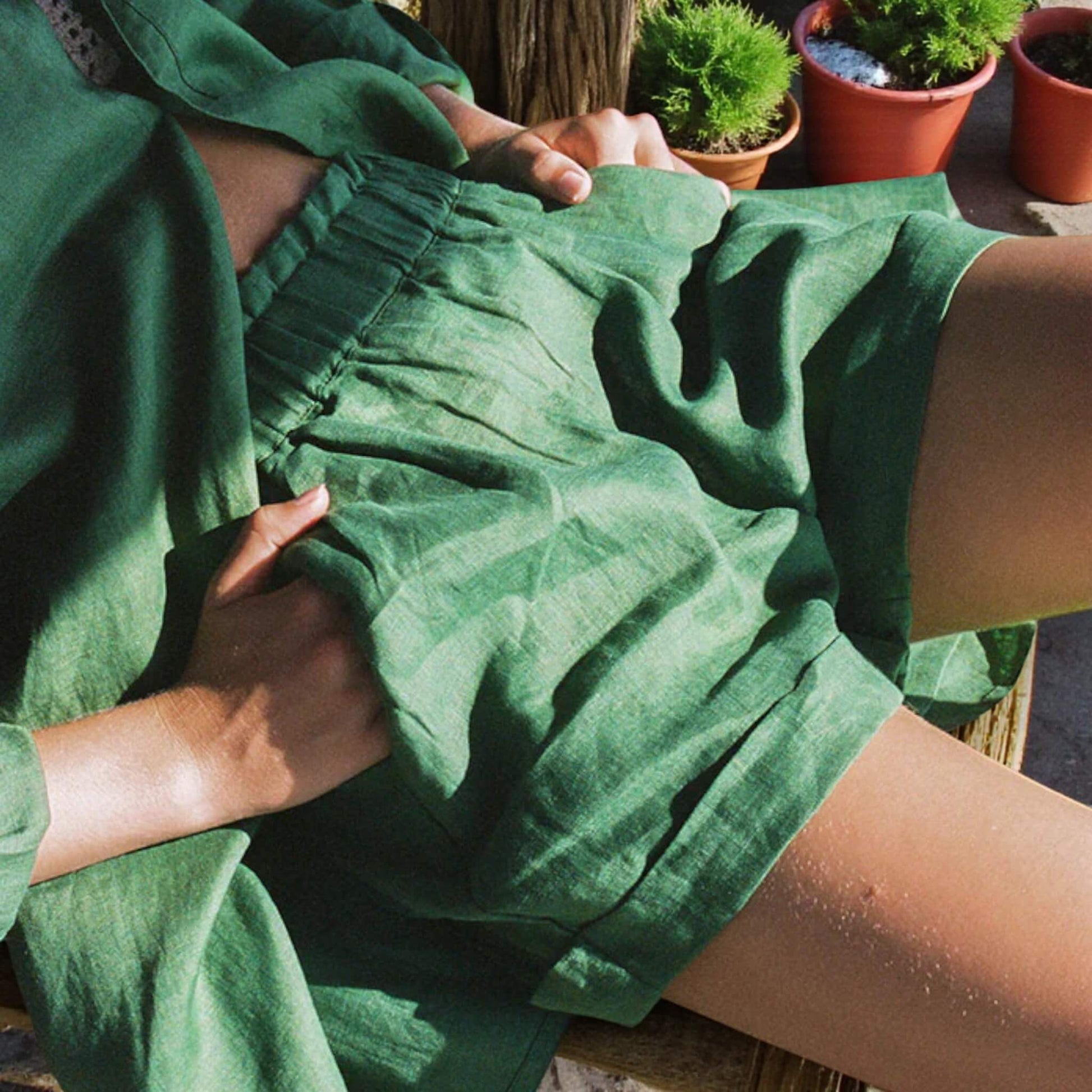 Long Sleeve Linen Shirt, Longline Oversized Linen Shirt