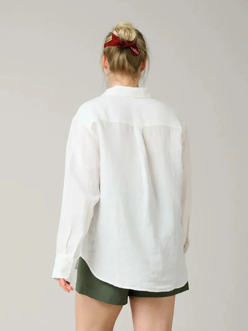 Fredrika linen shirt white