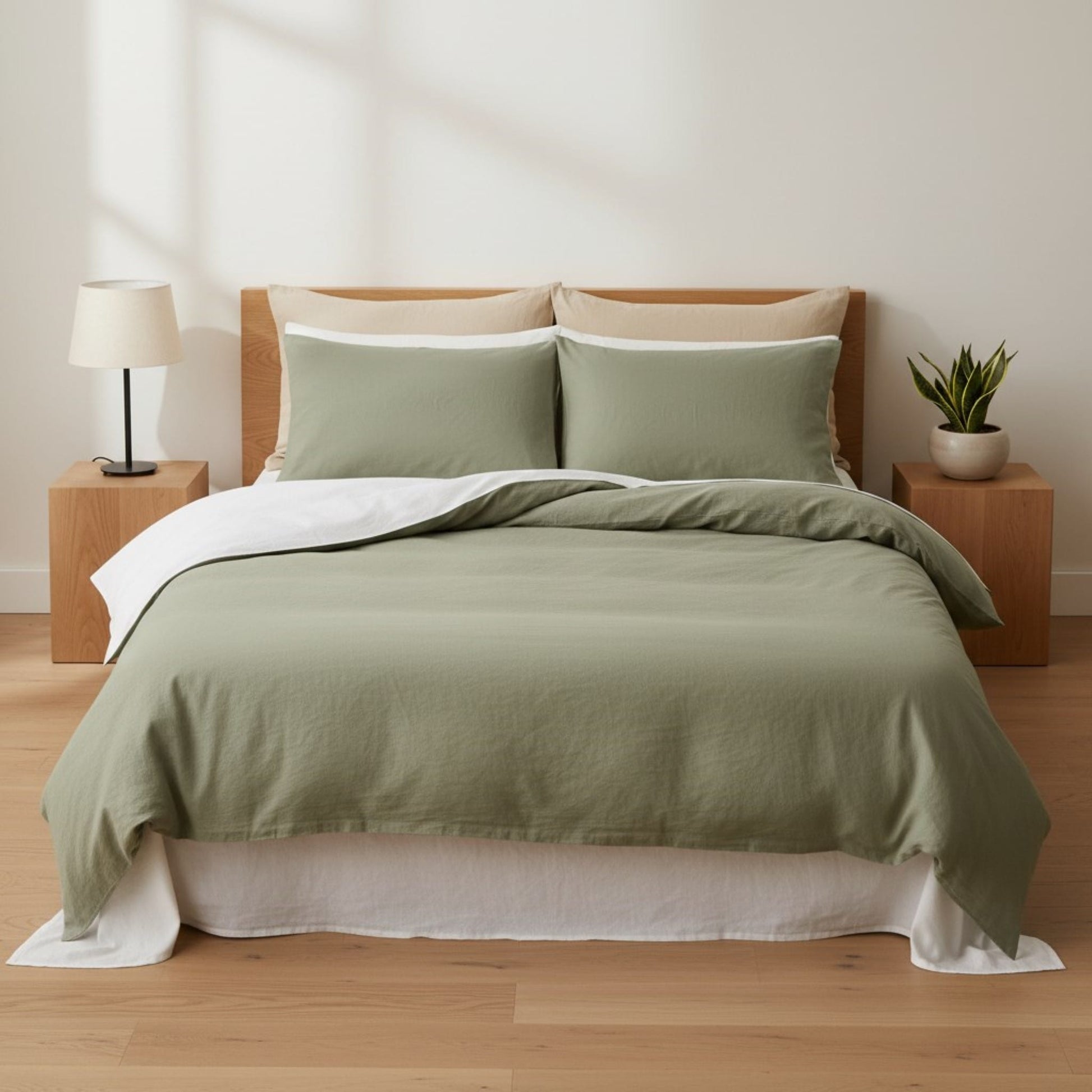 Green Linen Duvet Cover, Duvet Cover Linen