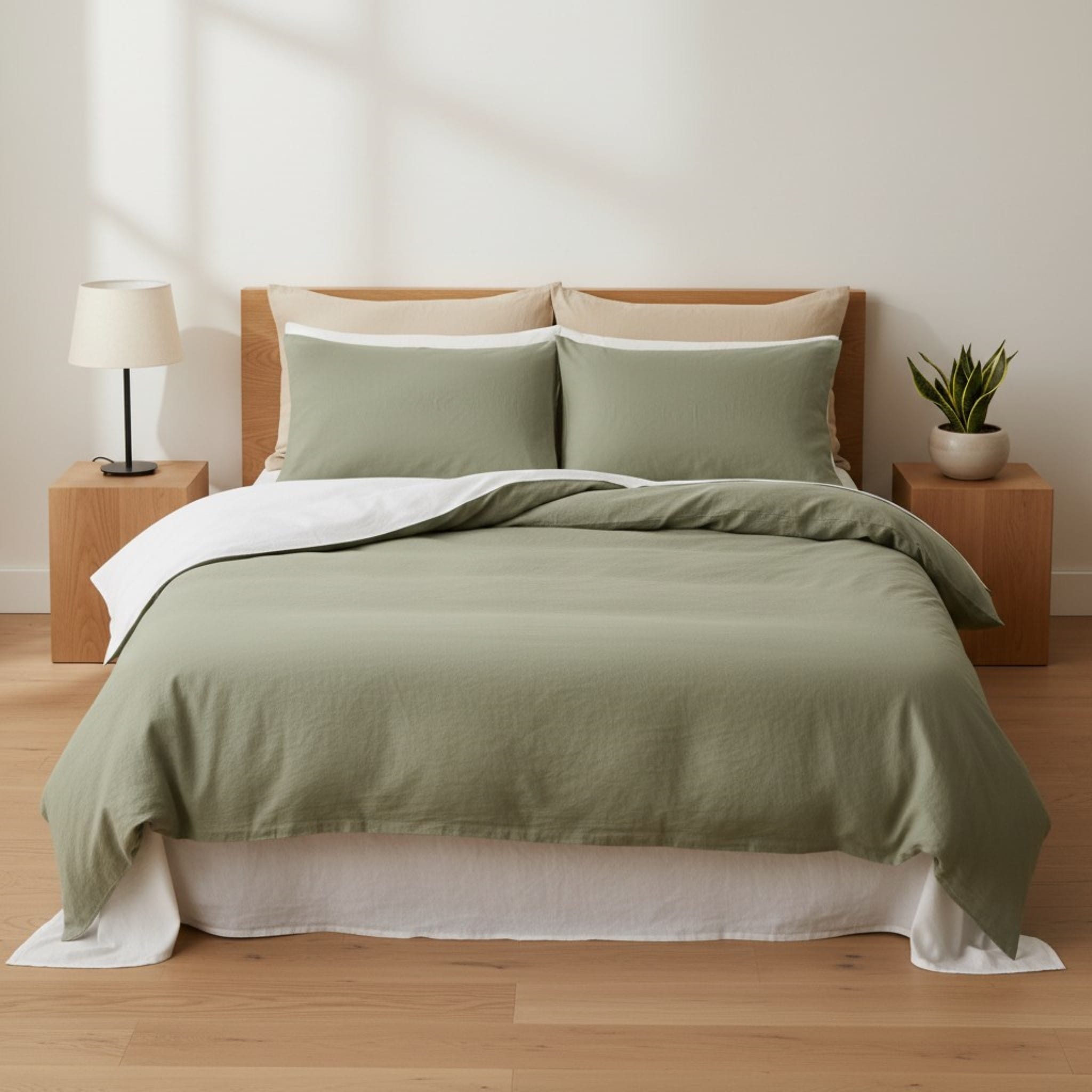 Green Linen Duvet Cover, Duvet Cover Linen