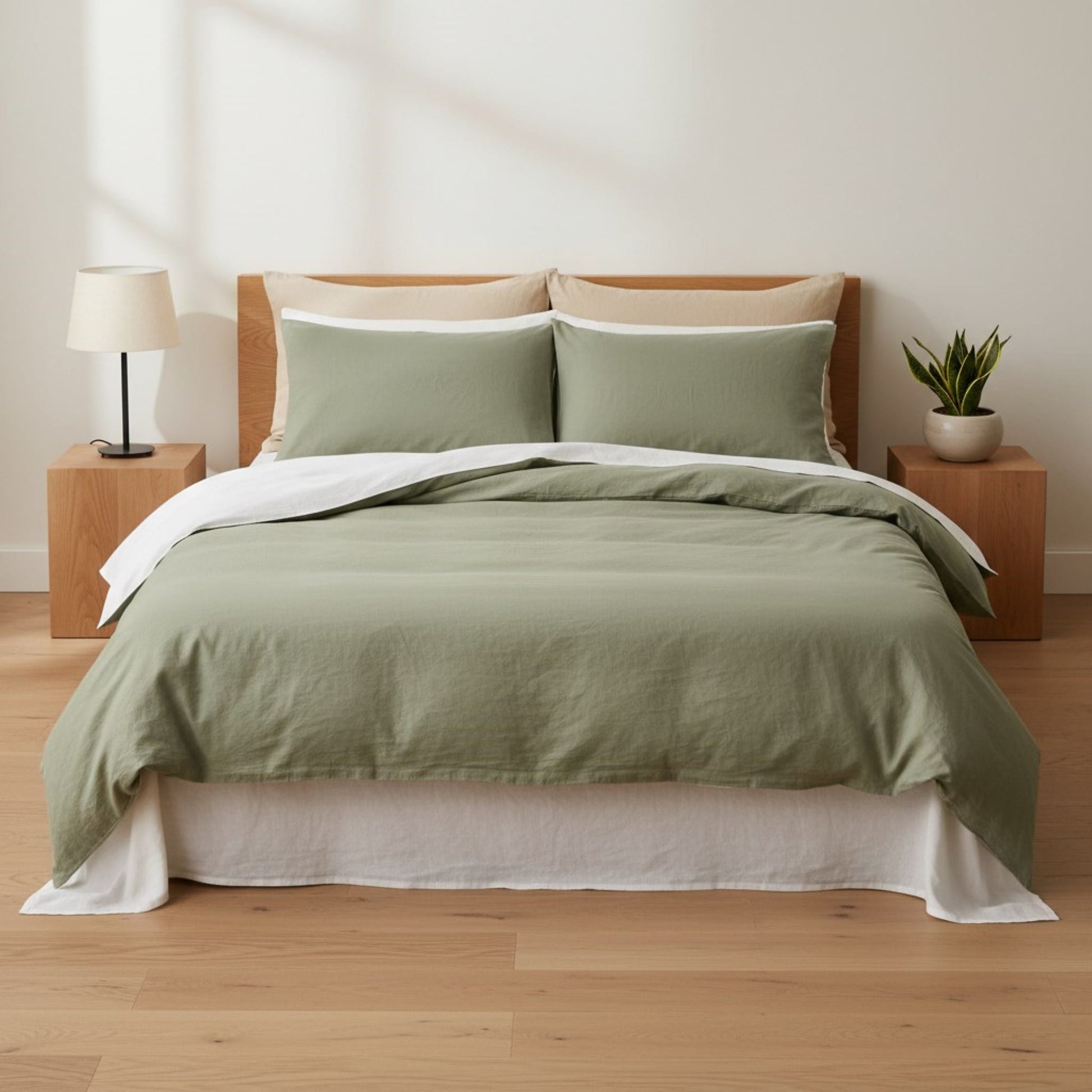Green Linen Duvet Cover, Duvet Cover Linen