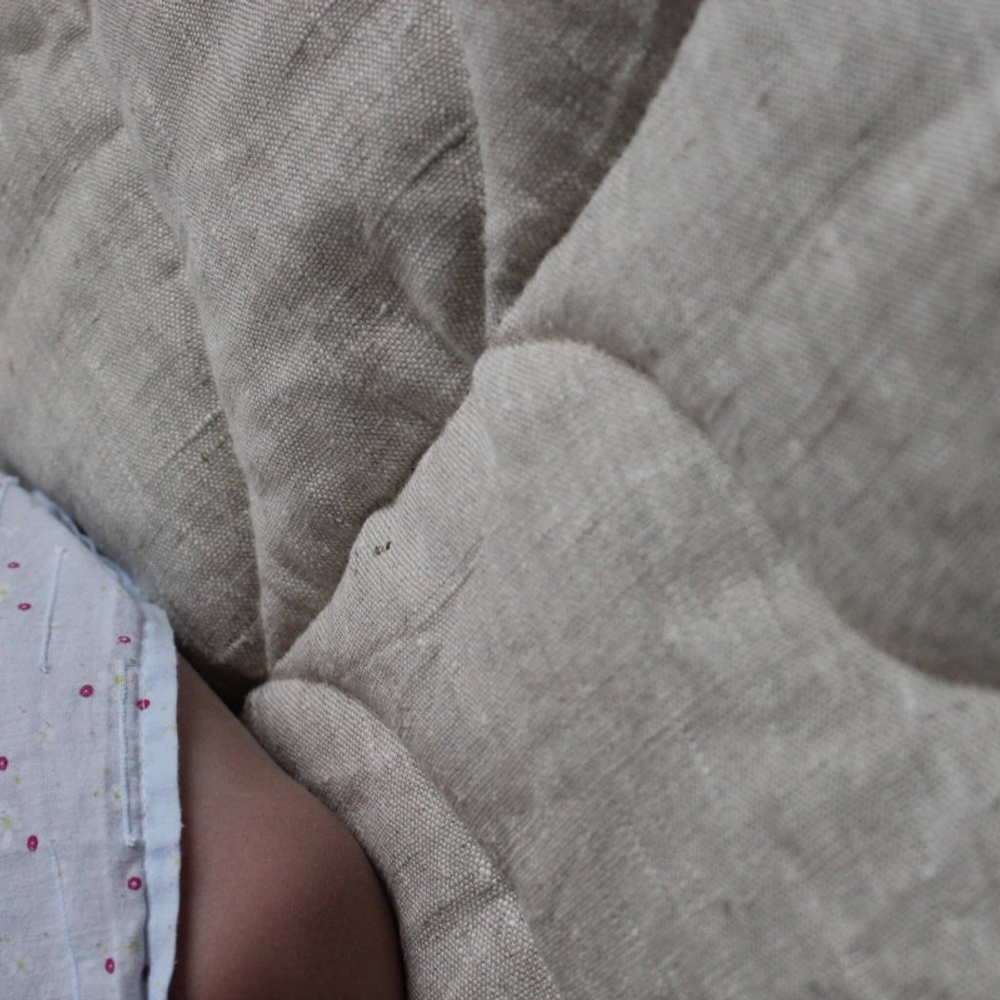 Leaf Baby Play Mat, Linen Green Kids Play Mat