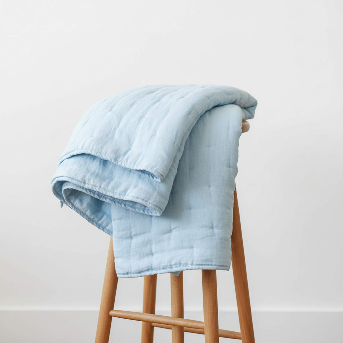 Lightweight Quilted Blanket, Linen Quilted Blanket