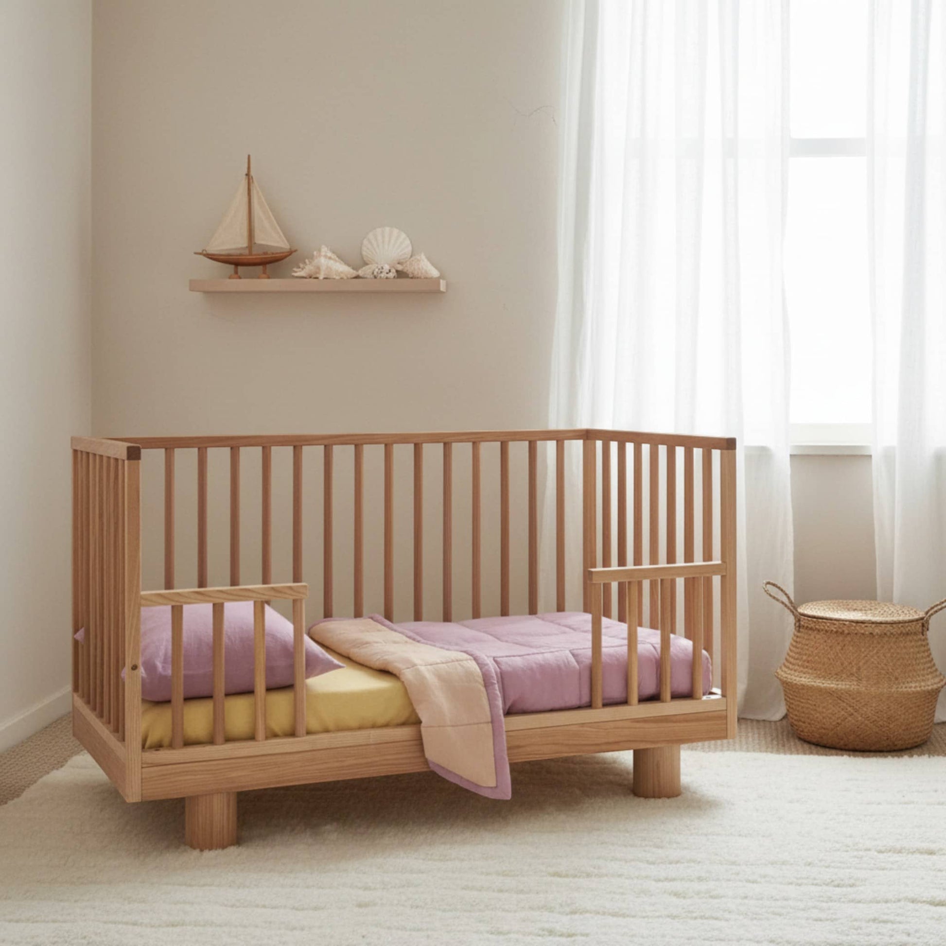 Linen Baby Blanket, Linen Quilted Blanket