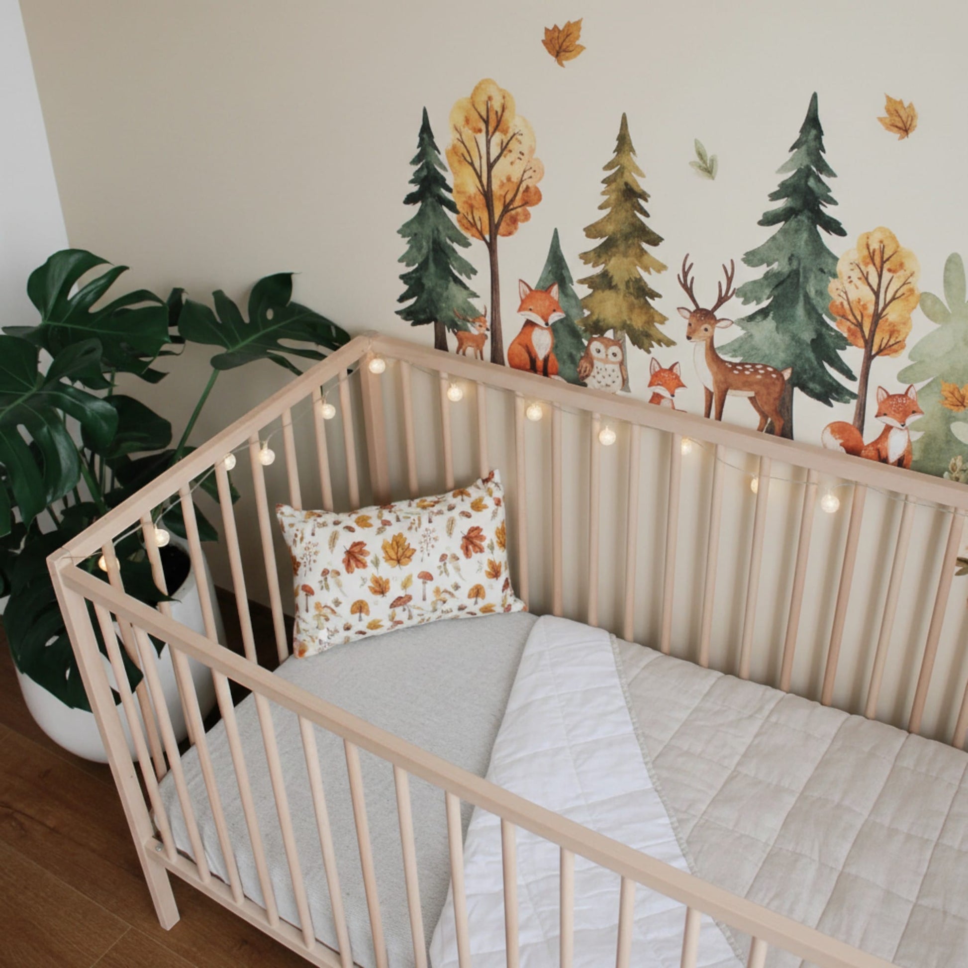 Linen Baby Blanket, Quilted Linen Cot Blanket