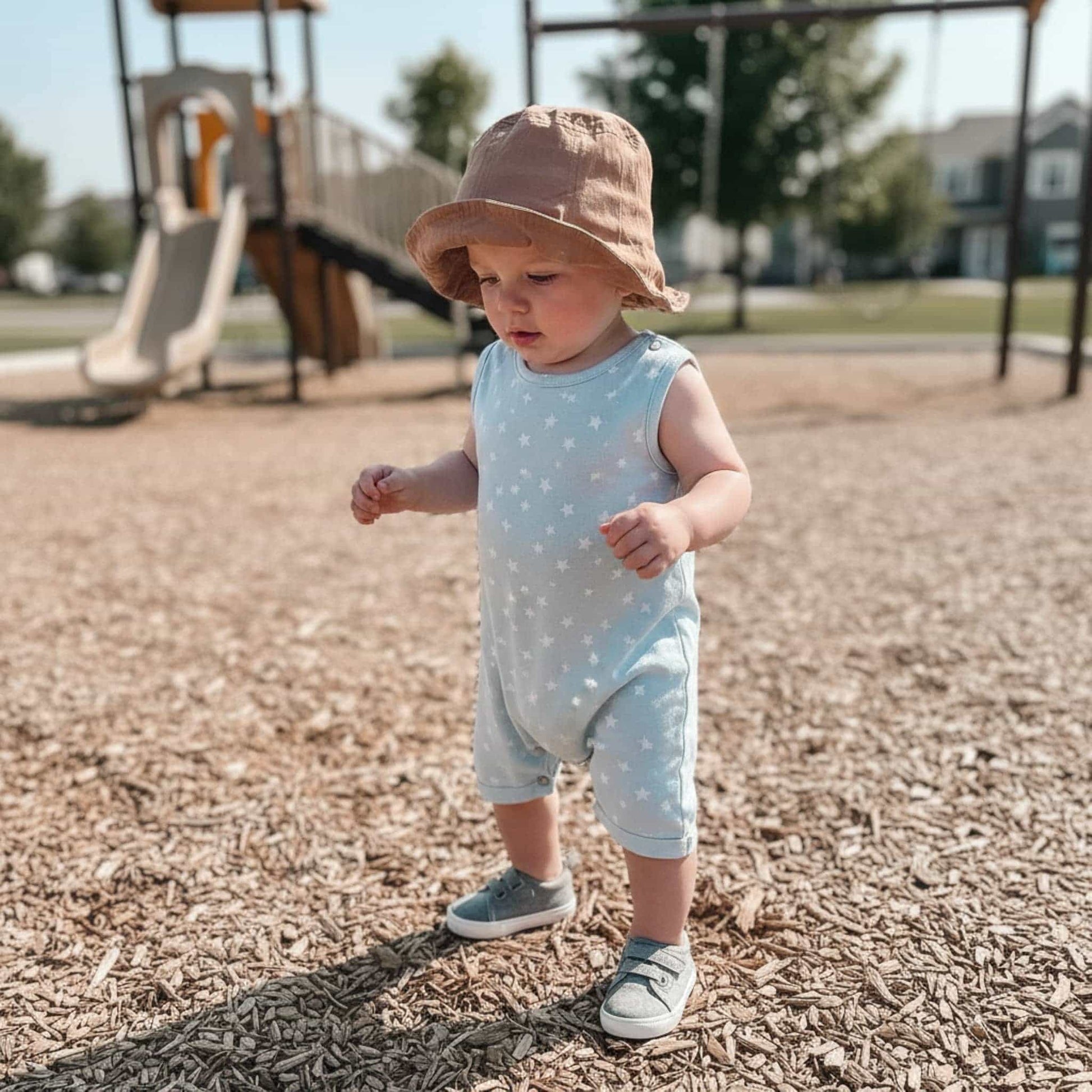 Linen Baby Bucket Hat, Baby Summer Hat