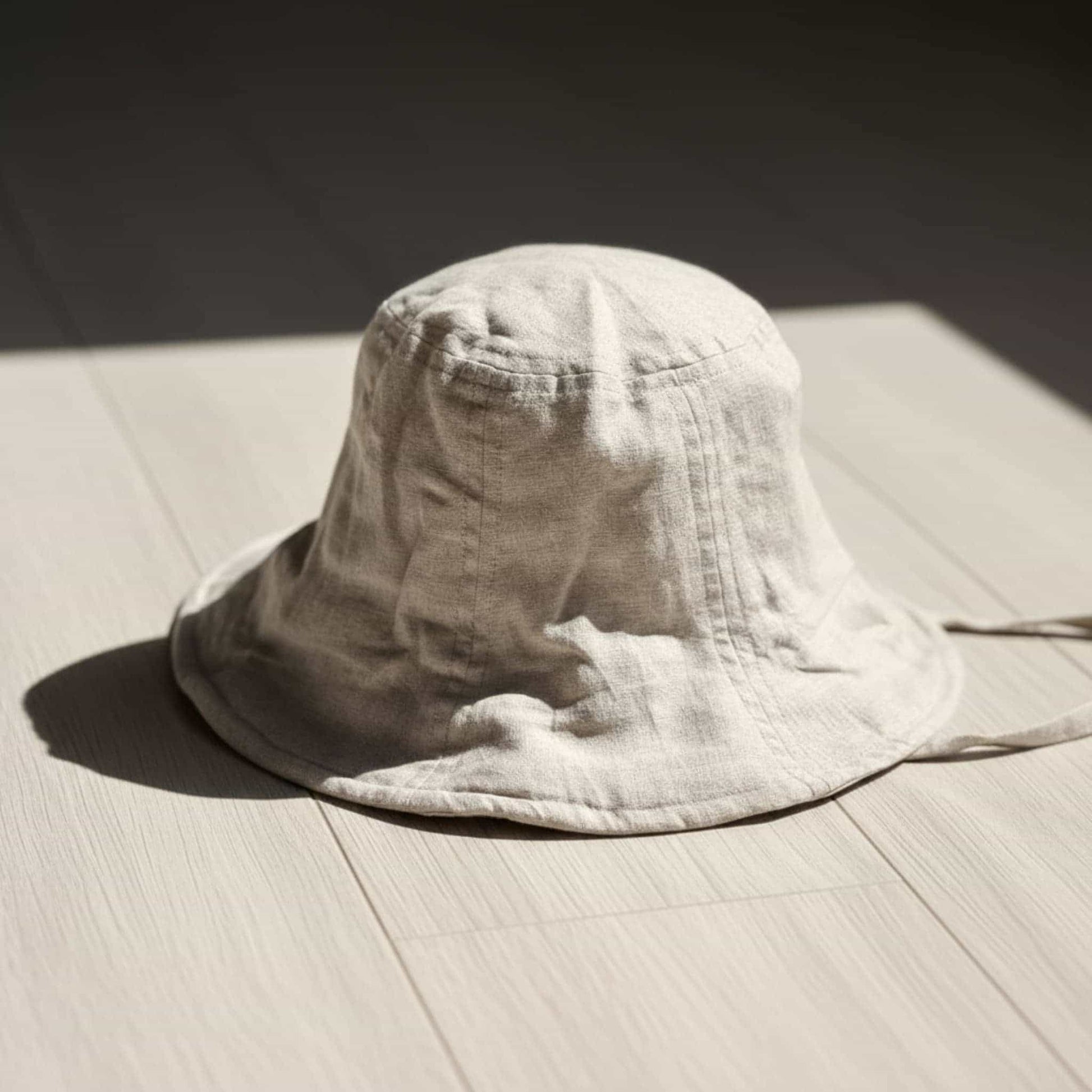 Linen Baby Bucket Hat, Baby Summer Hat