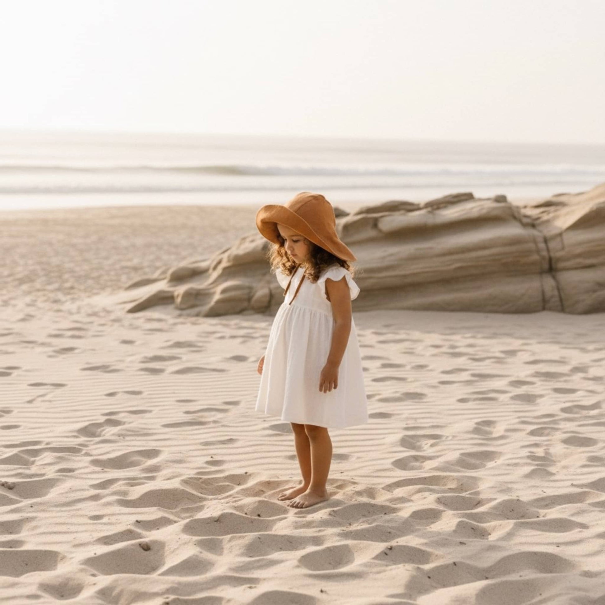 Linen Baby Bucket Hat, Linen Bucket Hat