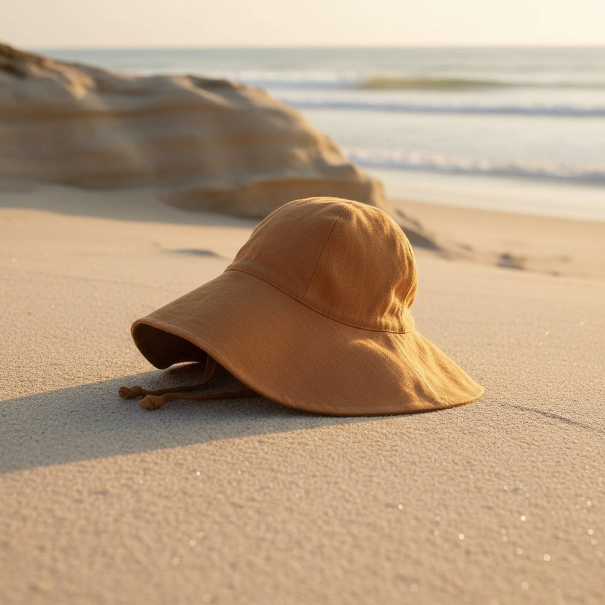Linen Baby Bucket Hat, Linen Bucket Hat
