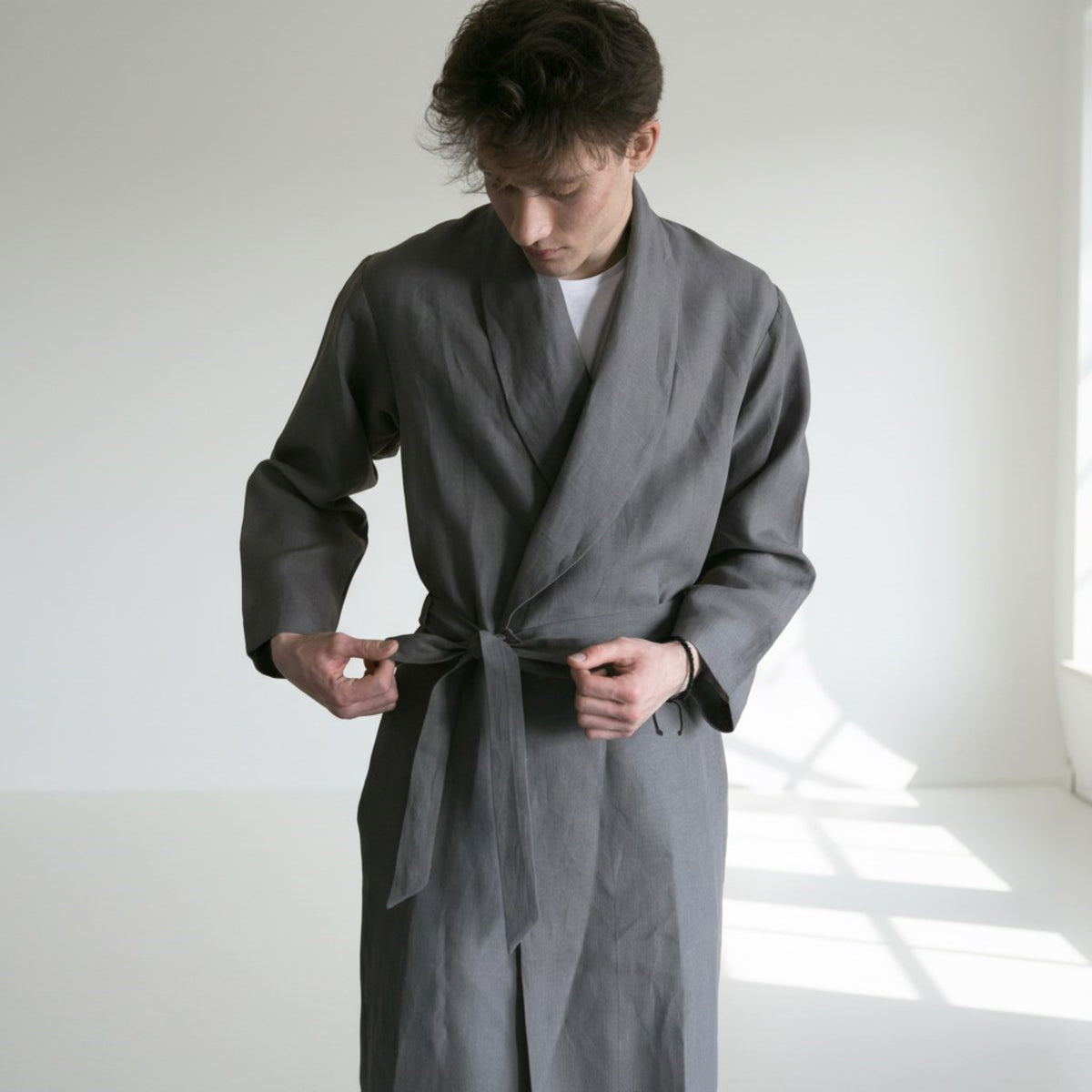 Linen Bath Robe, Linen Robes For Men
