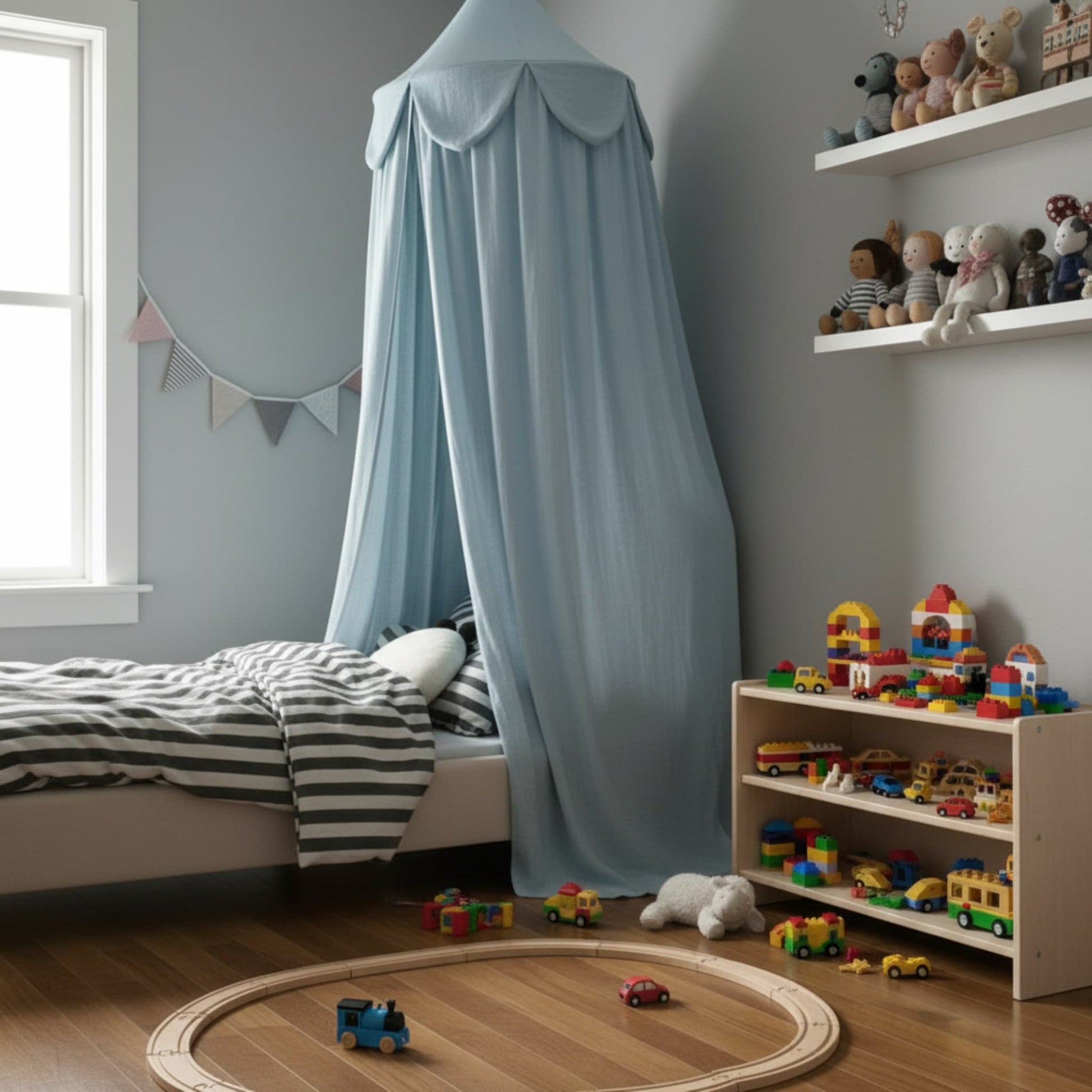 Linen Bed Canopy, Circus Hanging Bed Canopy​