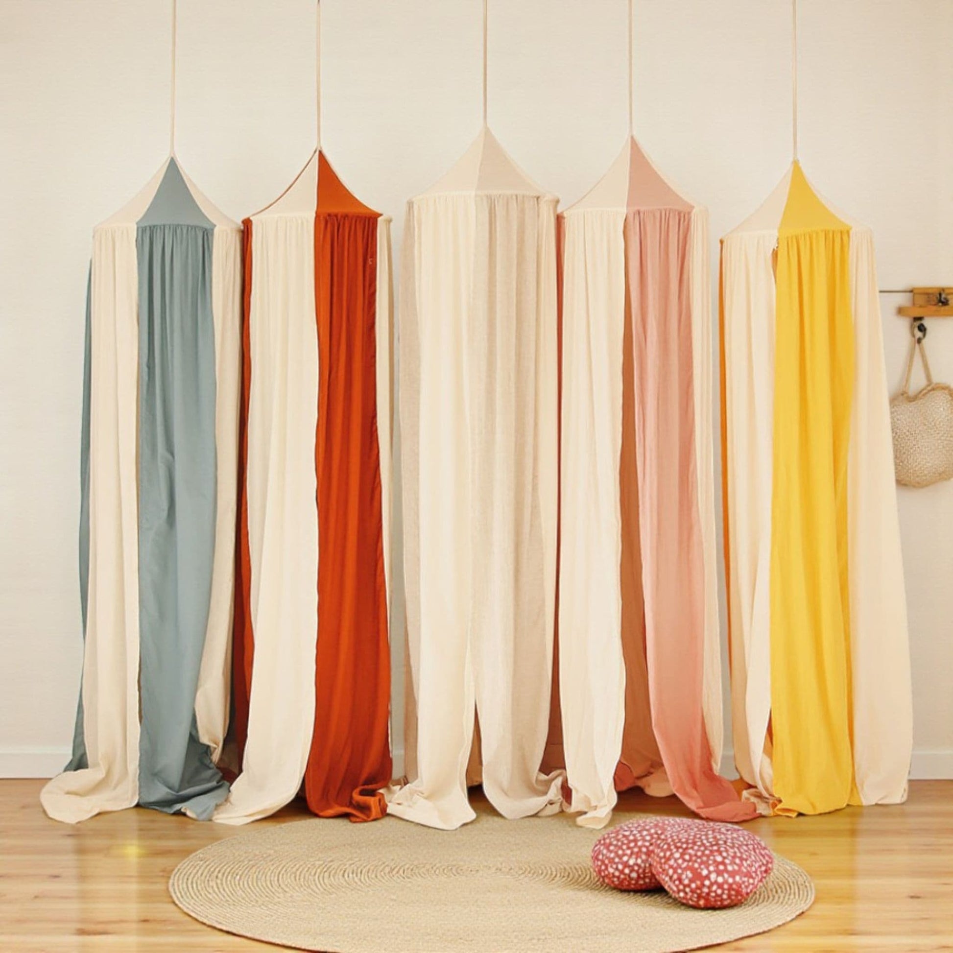 Linen Bed Canopy, Circus Linen Canopy