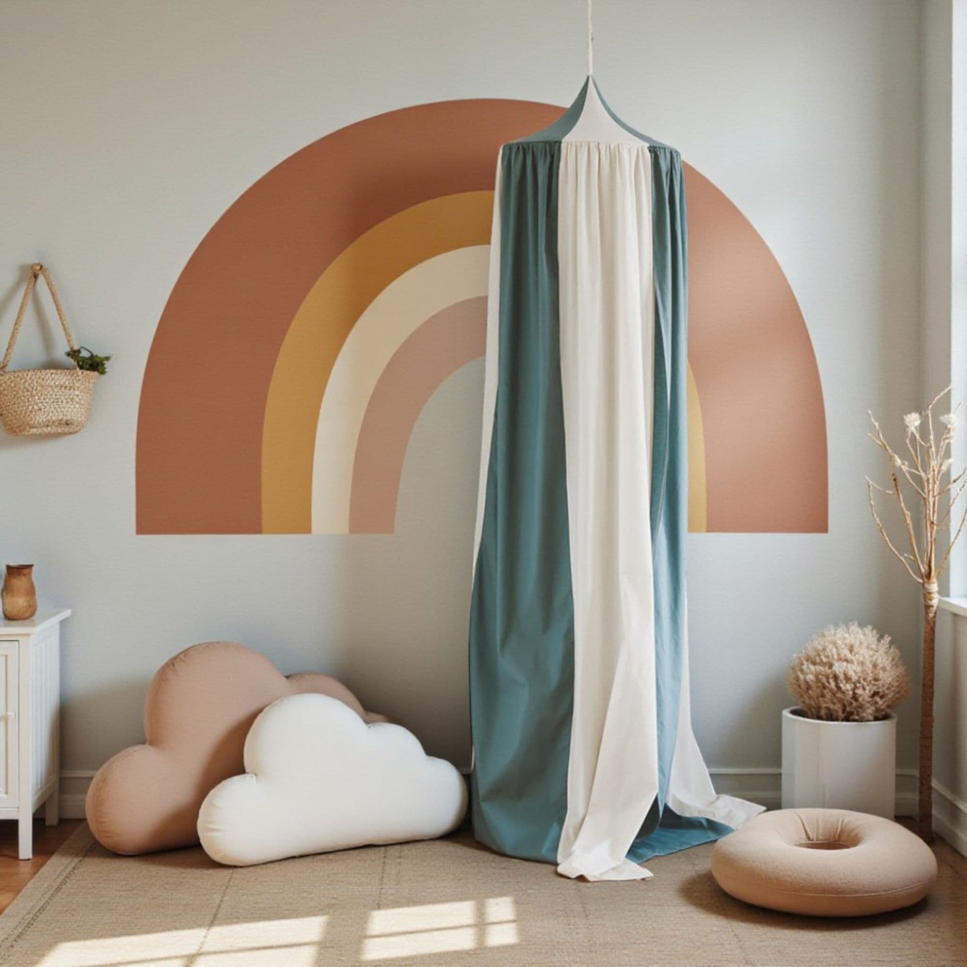 Linen Bed Canopy, Circus Linen Canopy