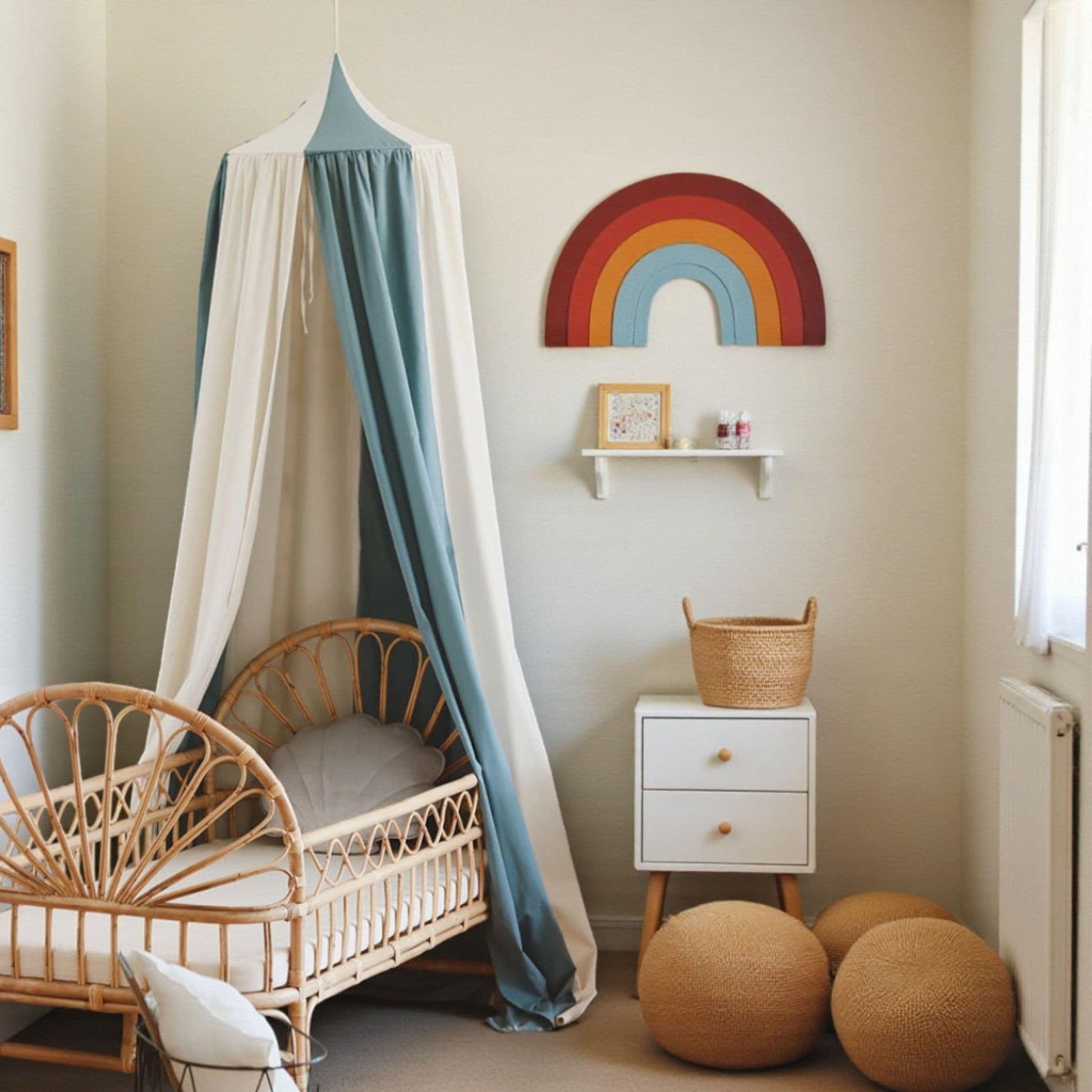 Linen Bed Canopy, Circus Linen Canopy
