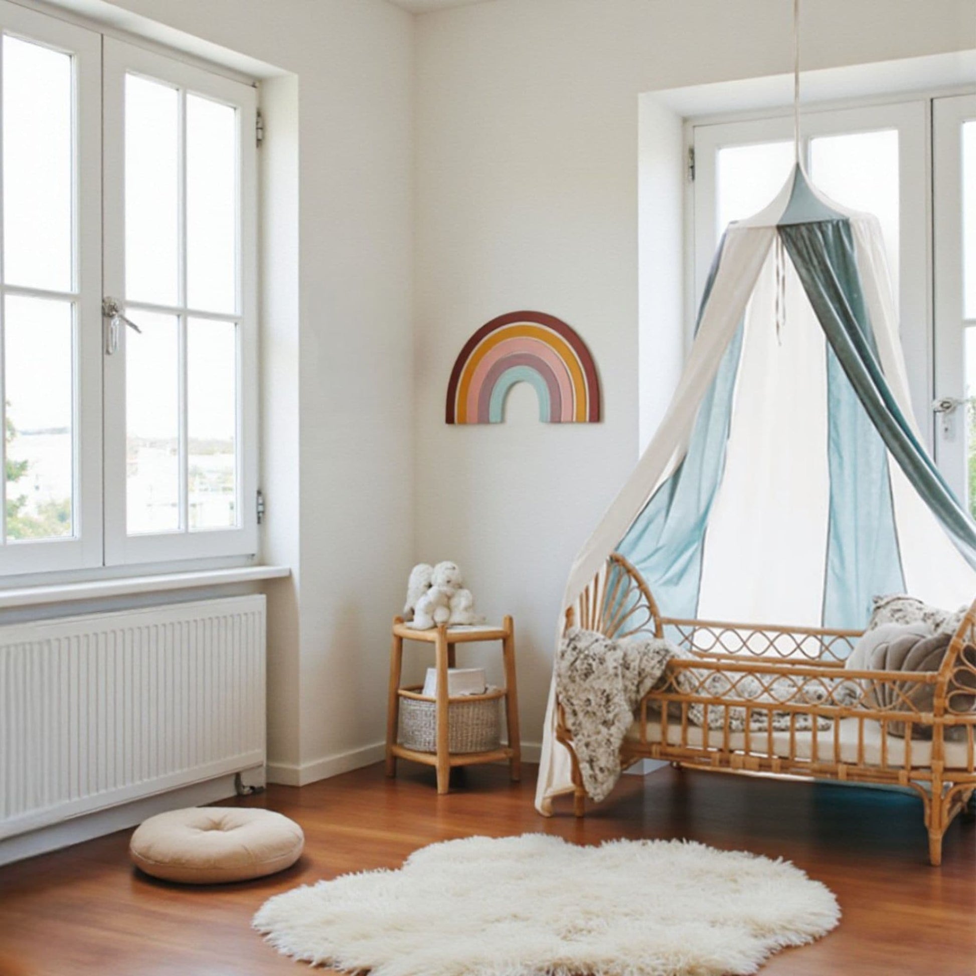 Linen Bed Canopy, Circus Linen Canopy
