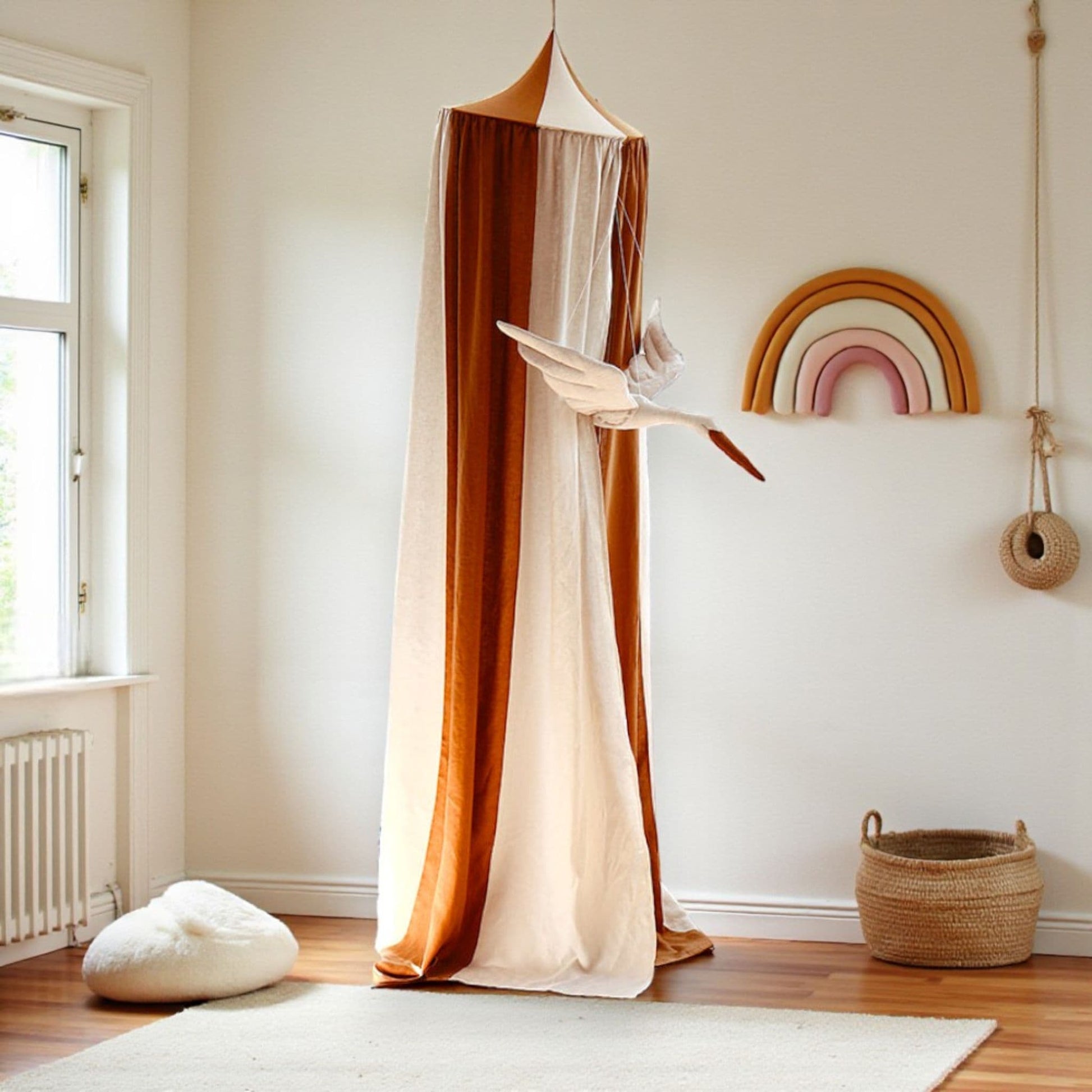 Linen Bed Canopy, Circus Linen Canopy