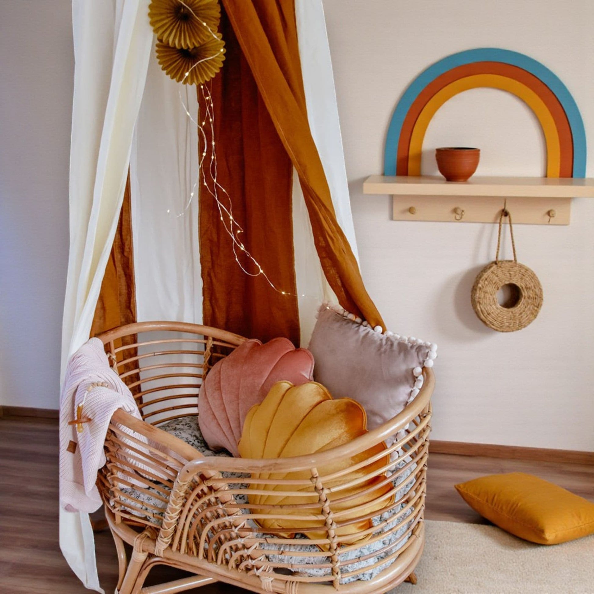 Linen Bed Canopy, Circus Linen Canopy