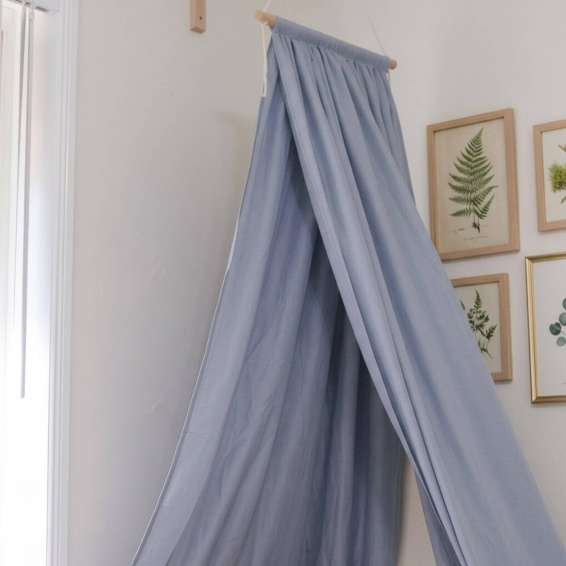Linen Bed Canopy, Hanging Linen Canopy