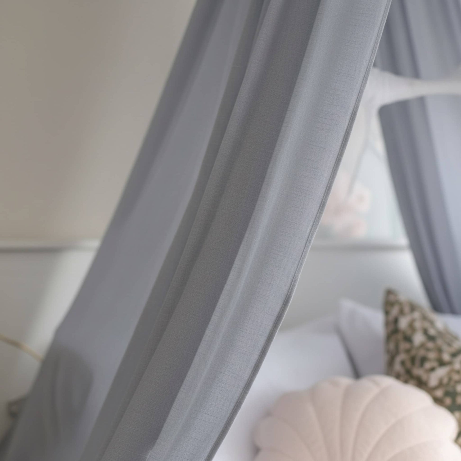 Linen Bed Canopy, Hanging Linen Canopy