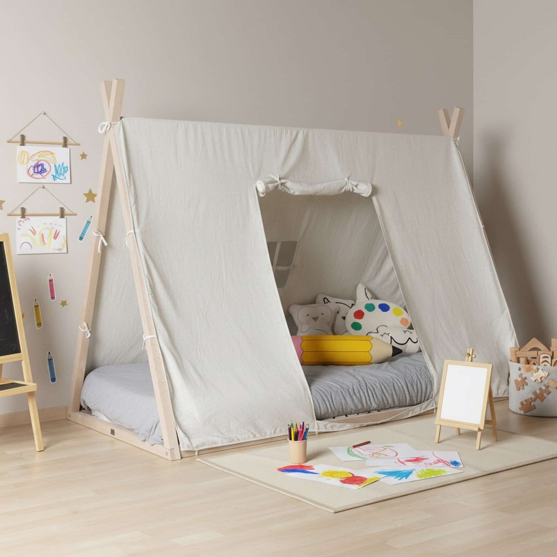 bed tent covers Linen Bed Tent Cover – Style and Comfort Combined