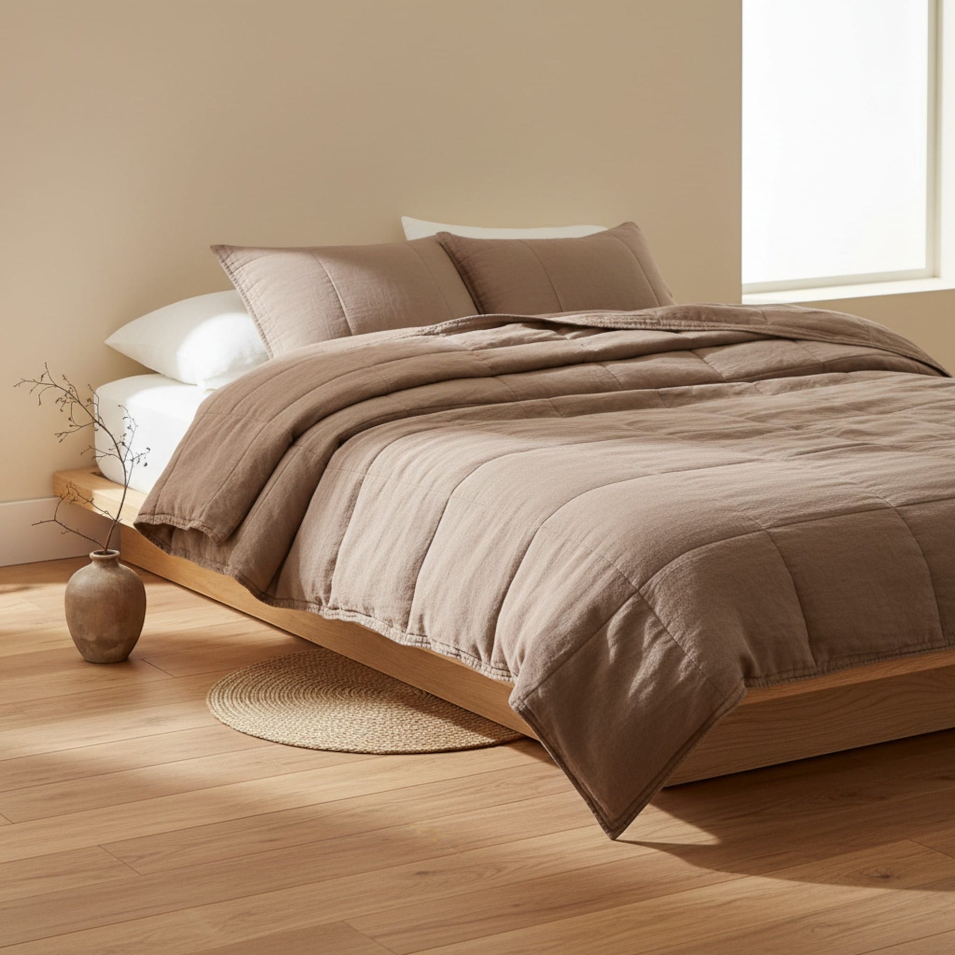 Linen Box Quilt, Linen Bed Quilt