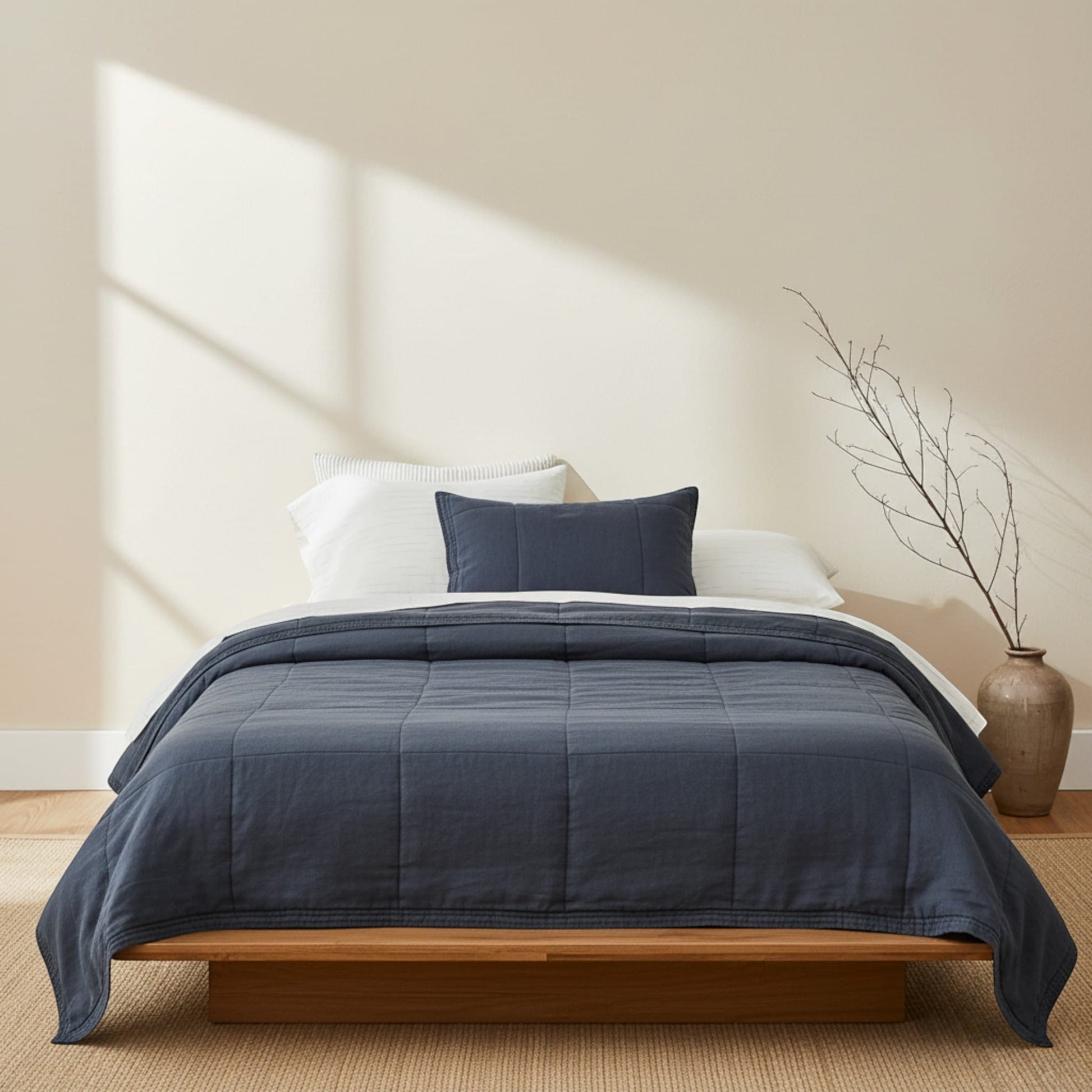 Linen Box Quilt, Linen Bed Quilt