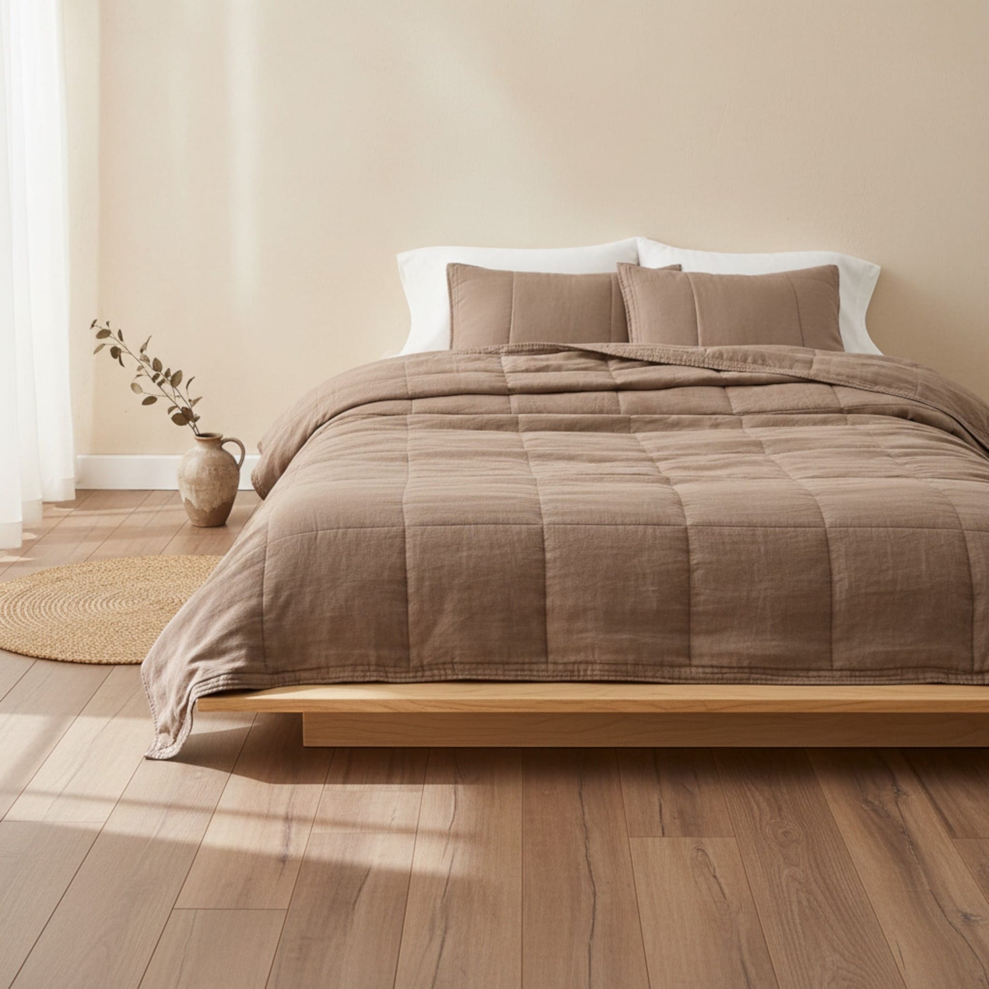 Linen Box Quilt, Linen Bed Quilt