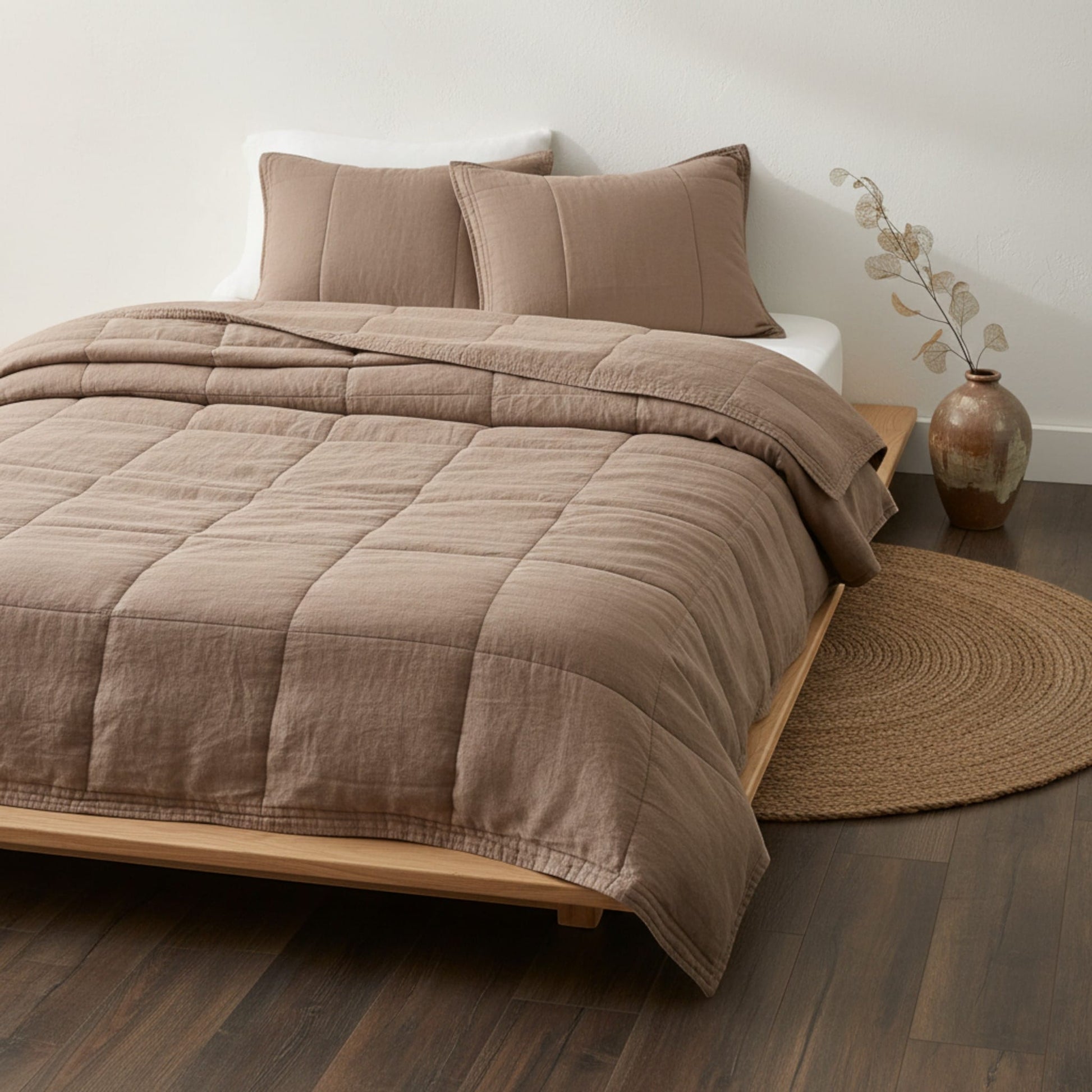 Linen Box Quilt, Linen Bed Quilt