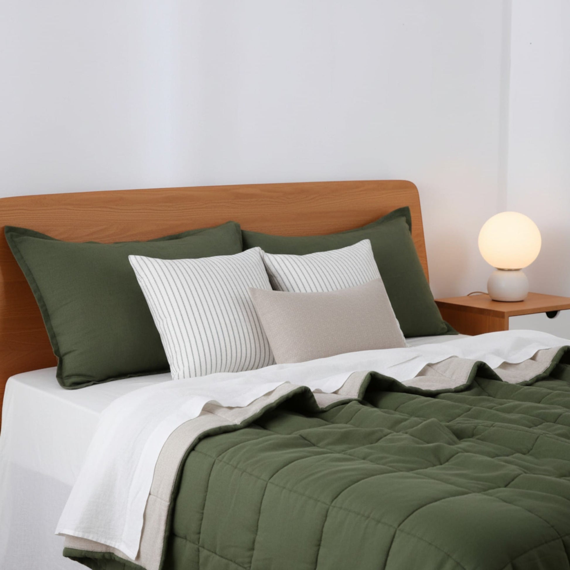 Linen Box Quilt, Two Sided Blanket