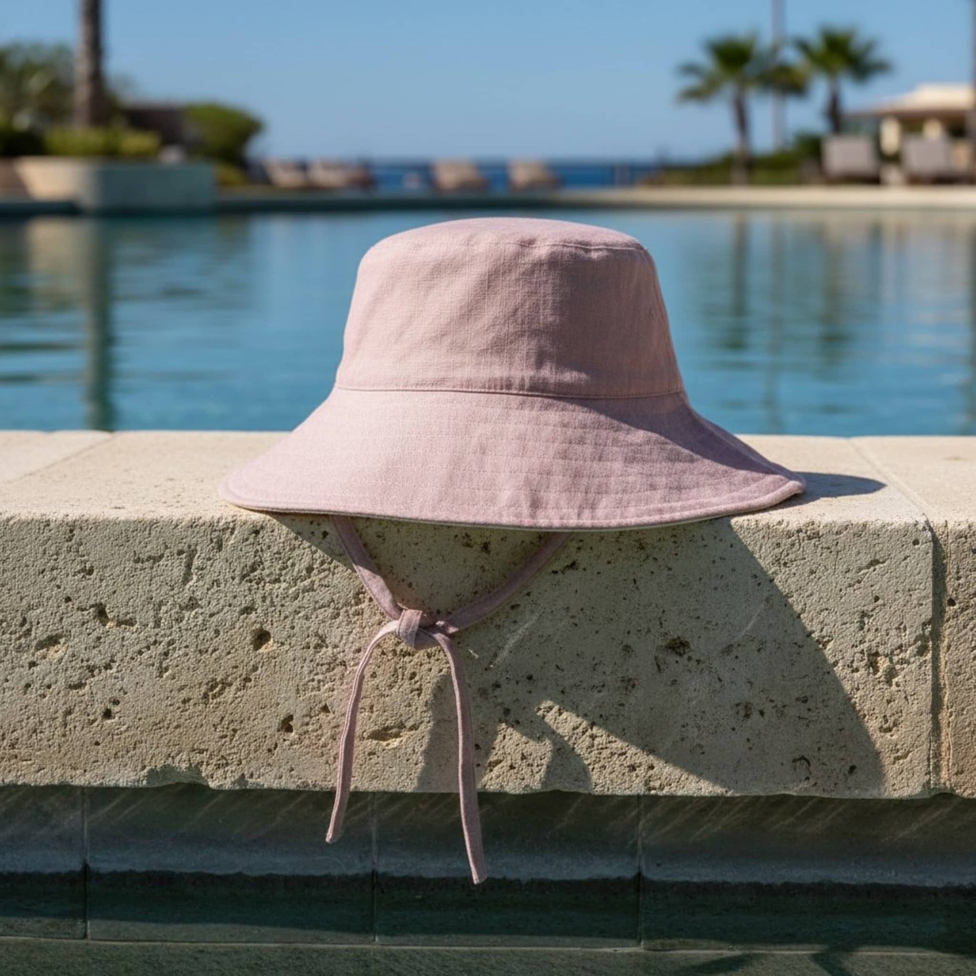 Linen Bucket Hat, Baby Sun Hat