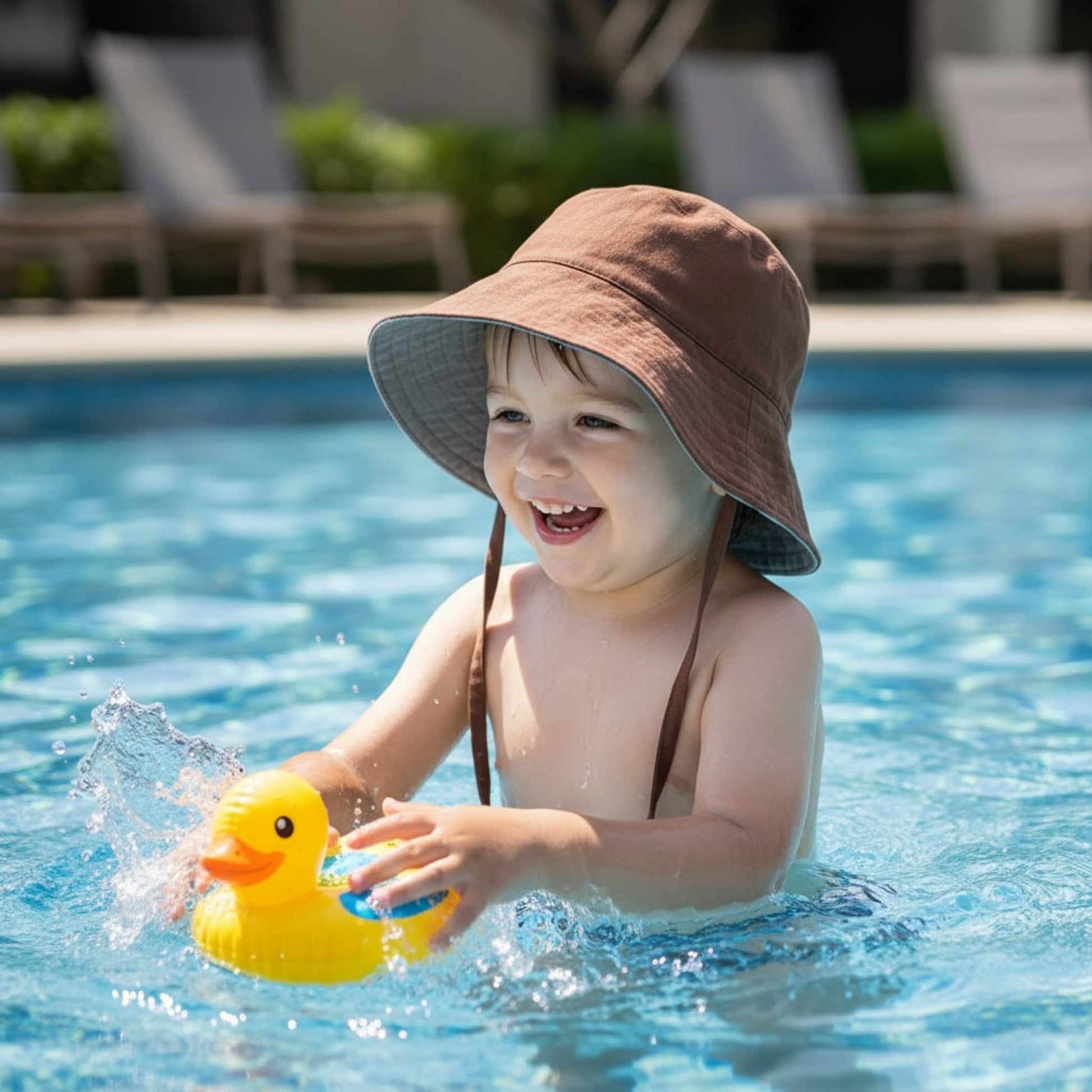 Linen Bucket Hat, Baby Sun Hat