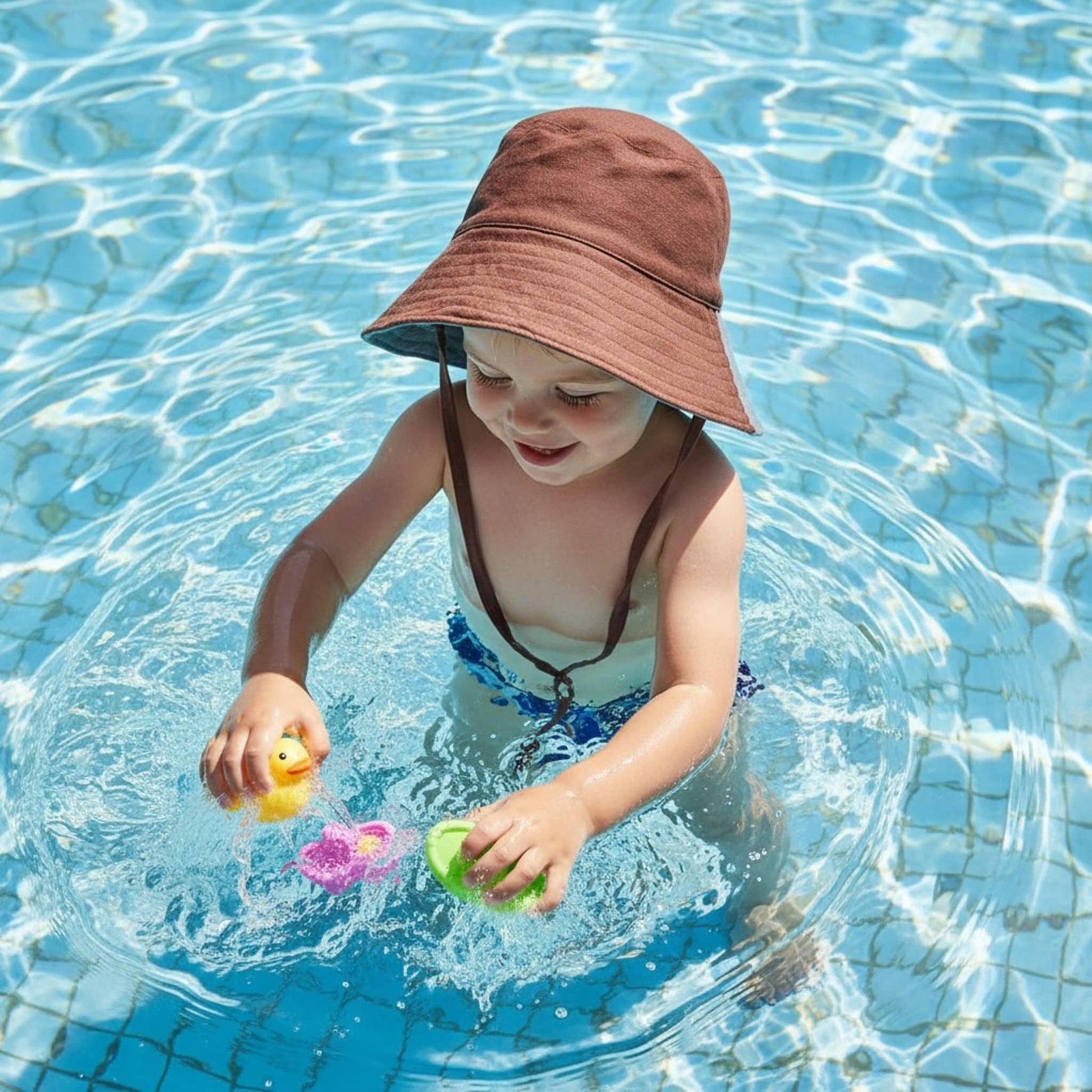 Linen Bucket Hat, Baby Sun Hat
