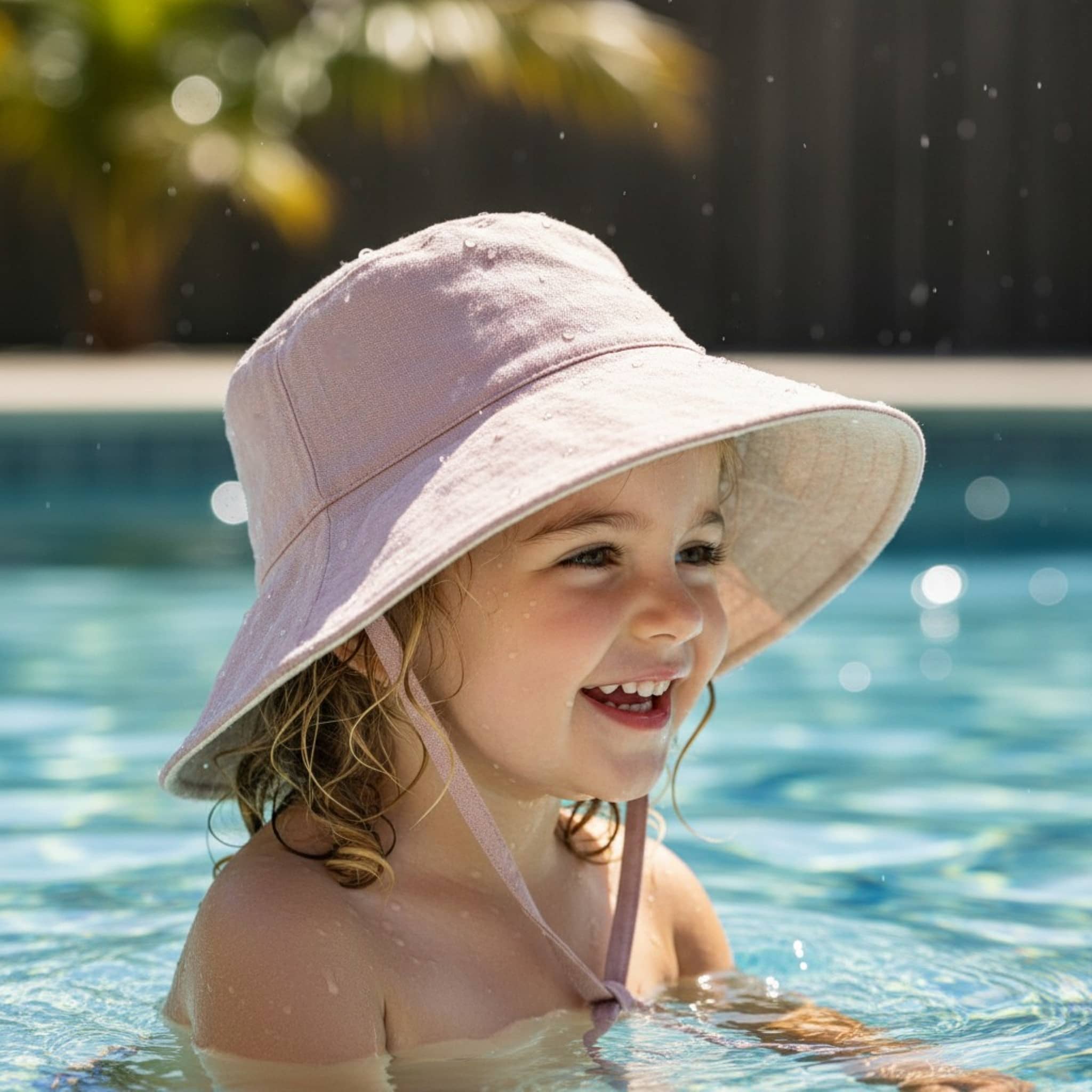 Linen Bucket Hat, Baby Sun Hat