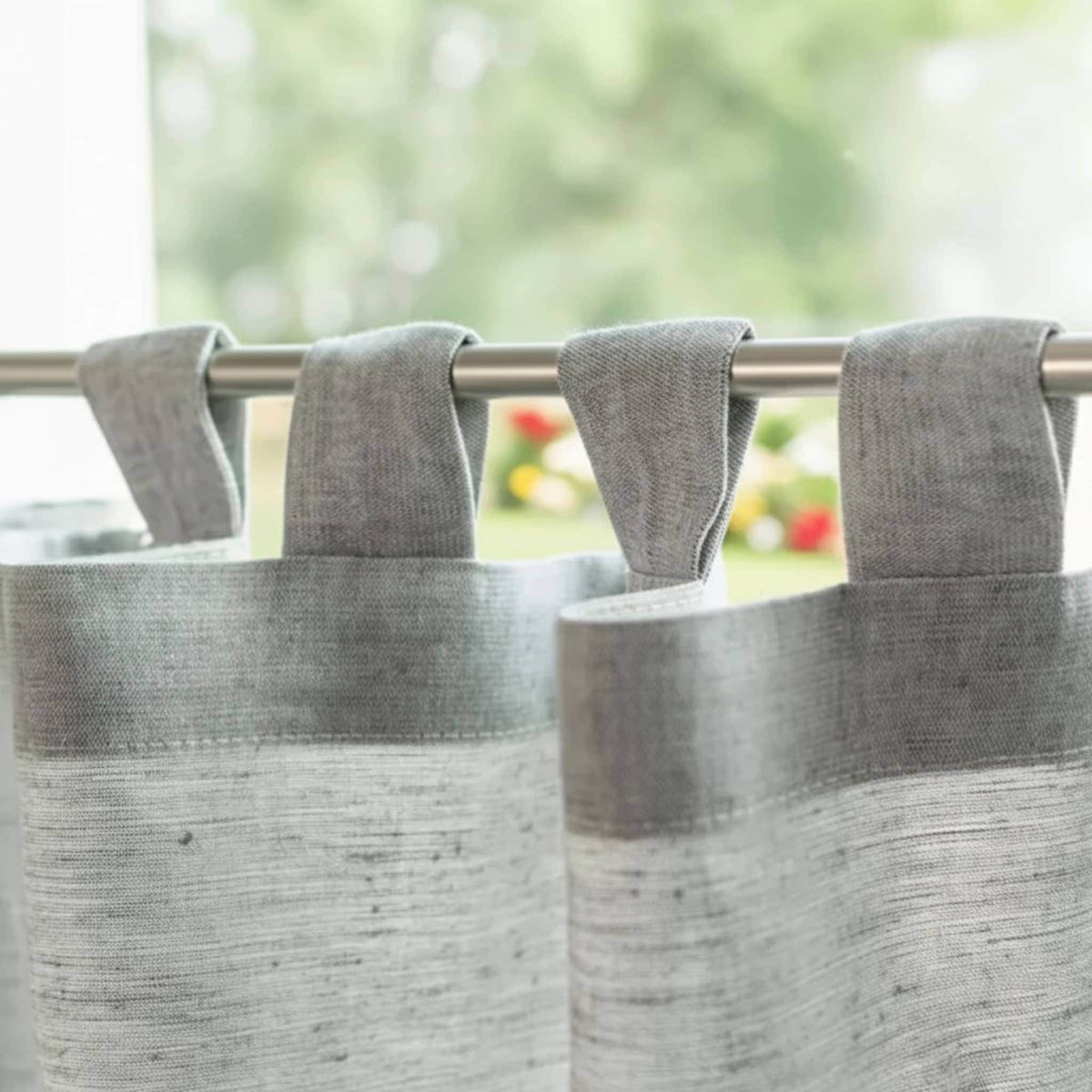 Linen Cafe Curtains Kitchen, Kitchen Window Curtains