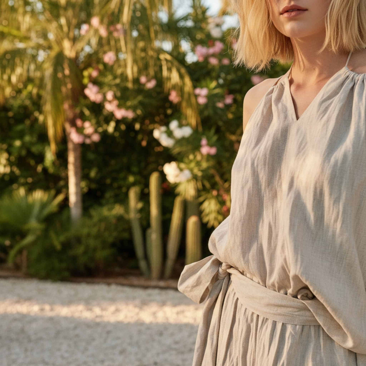 Linen Cami Top, Sleeveless Linen Top