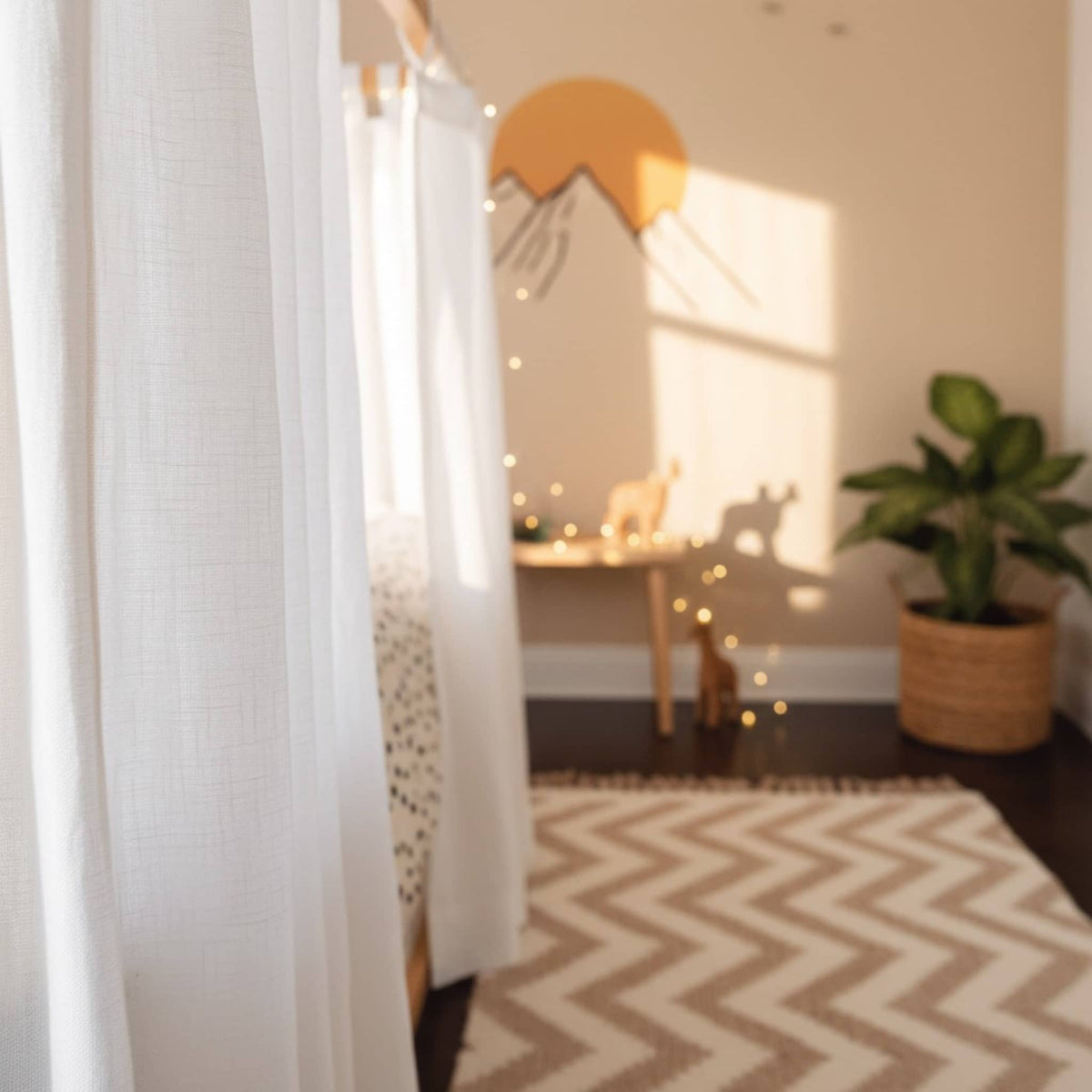 Linen Canopy Bed Curtains, Bed Canopy Curtains