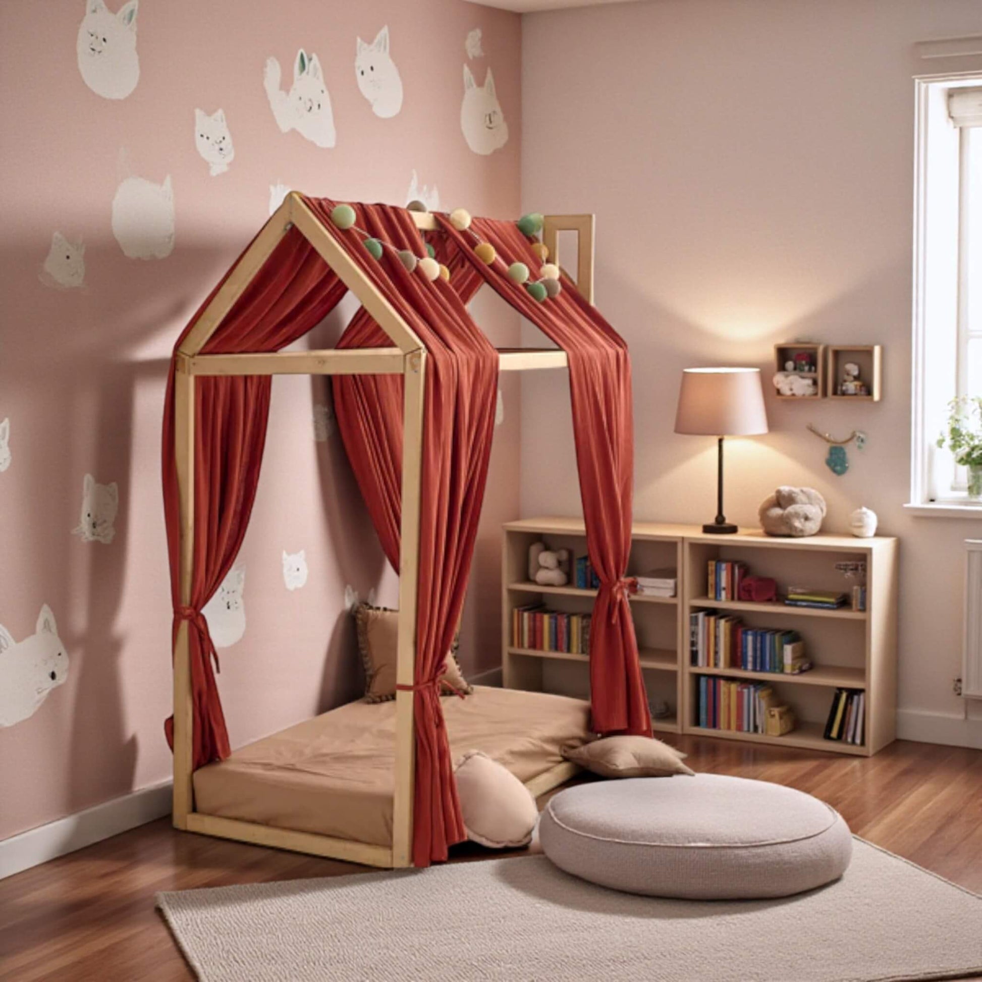 Linen Canopy Bed Curtains, Canopy Bed Curtain