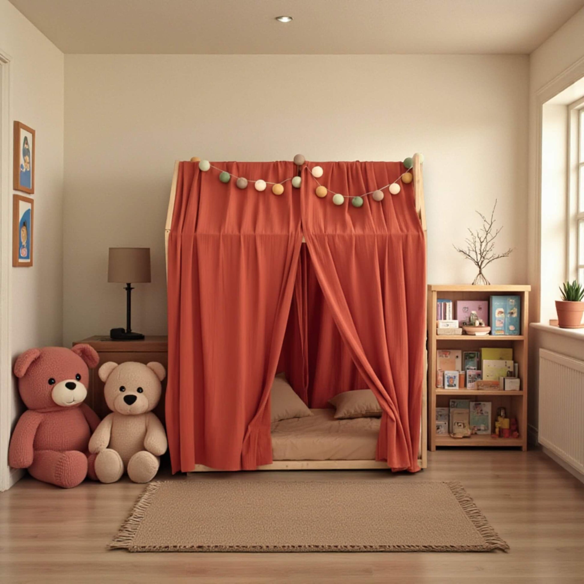 Linen Canopy Bed Curtains, Canopy Bed Curtain
