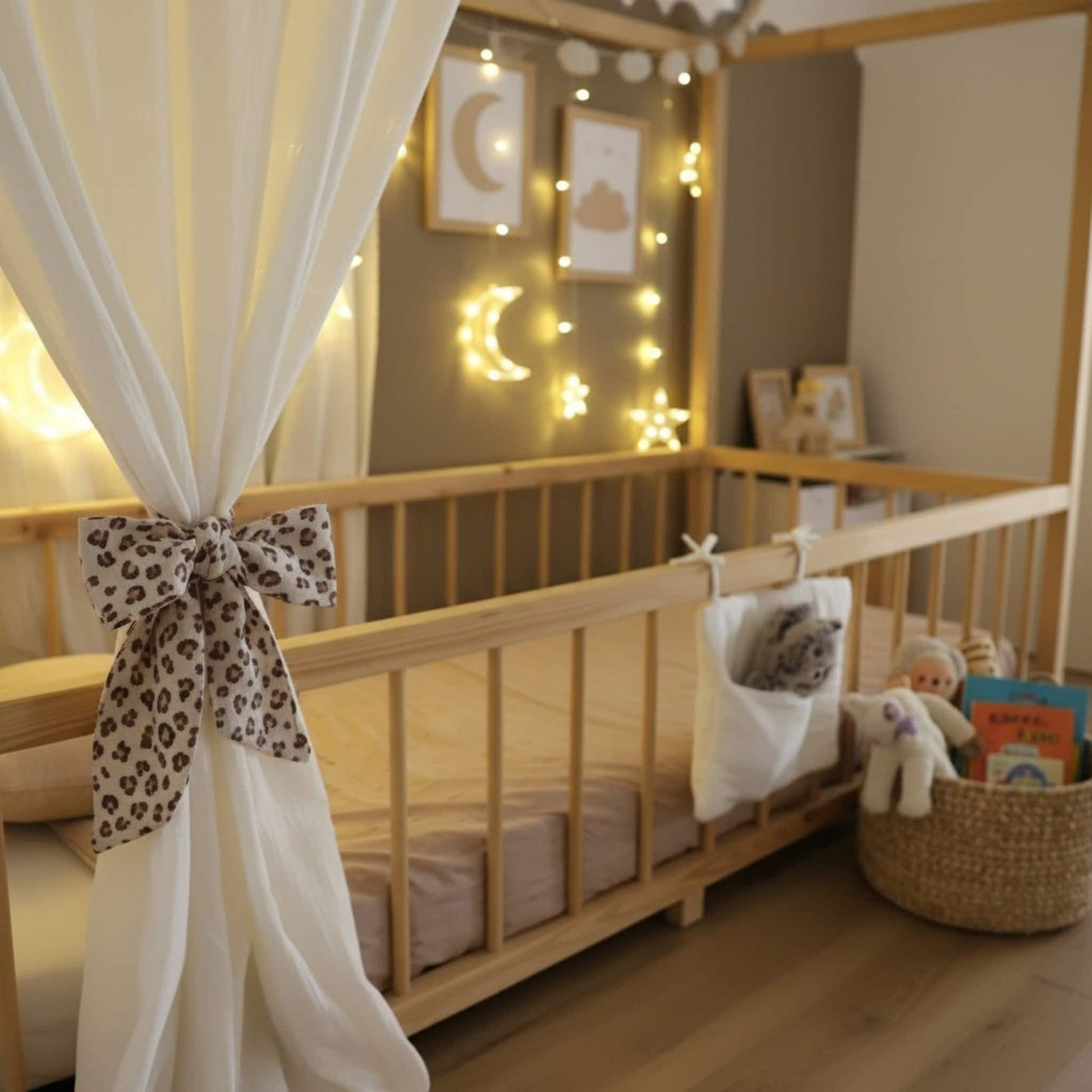 Linen Canopy Bed Curtains, House Bed Canopy