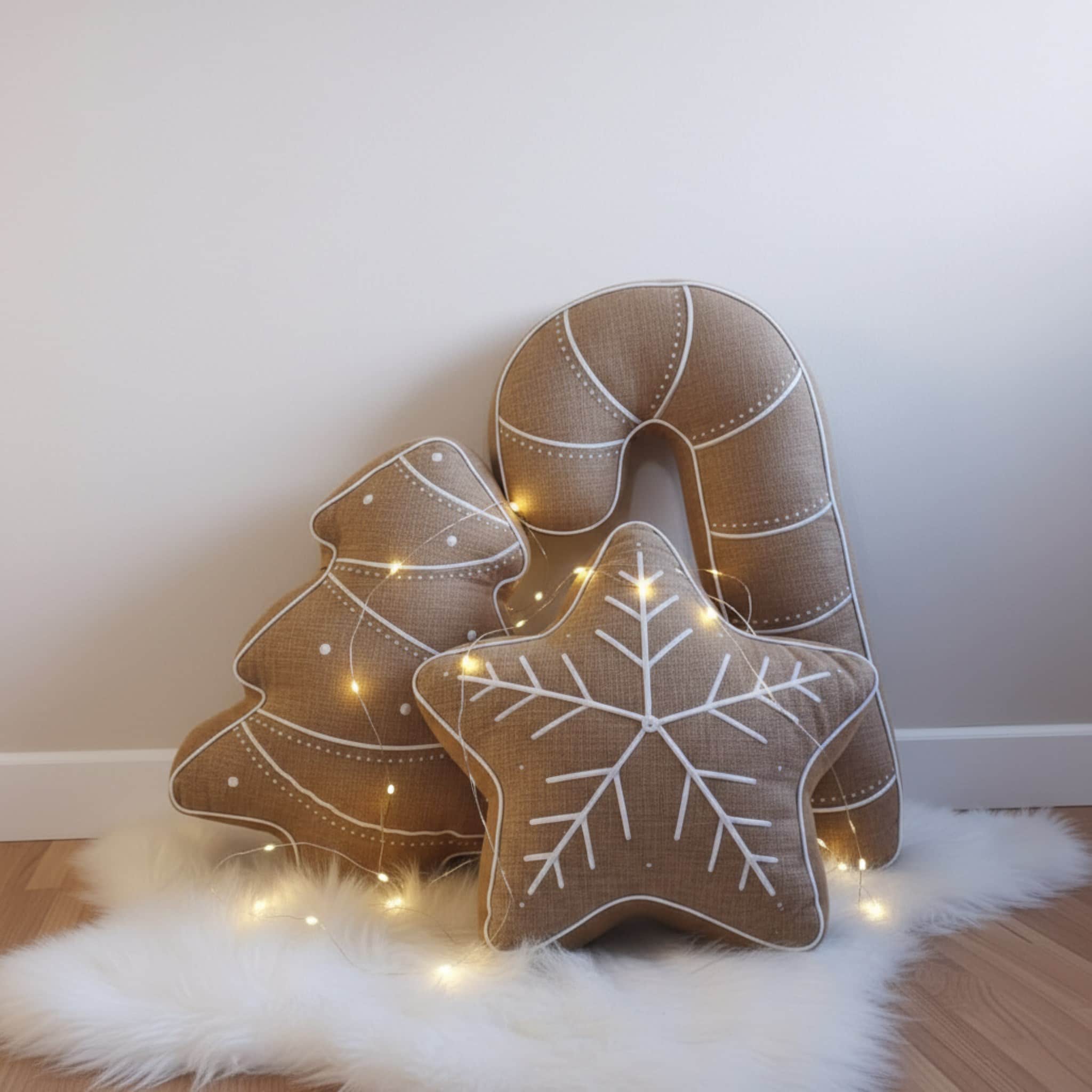 Linen Christmas Pillow, Decorative Pillows For Christmas
