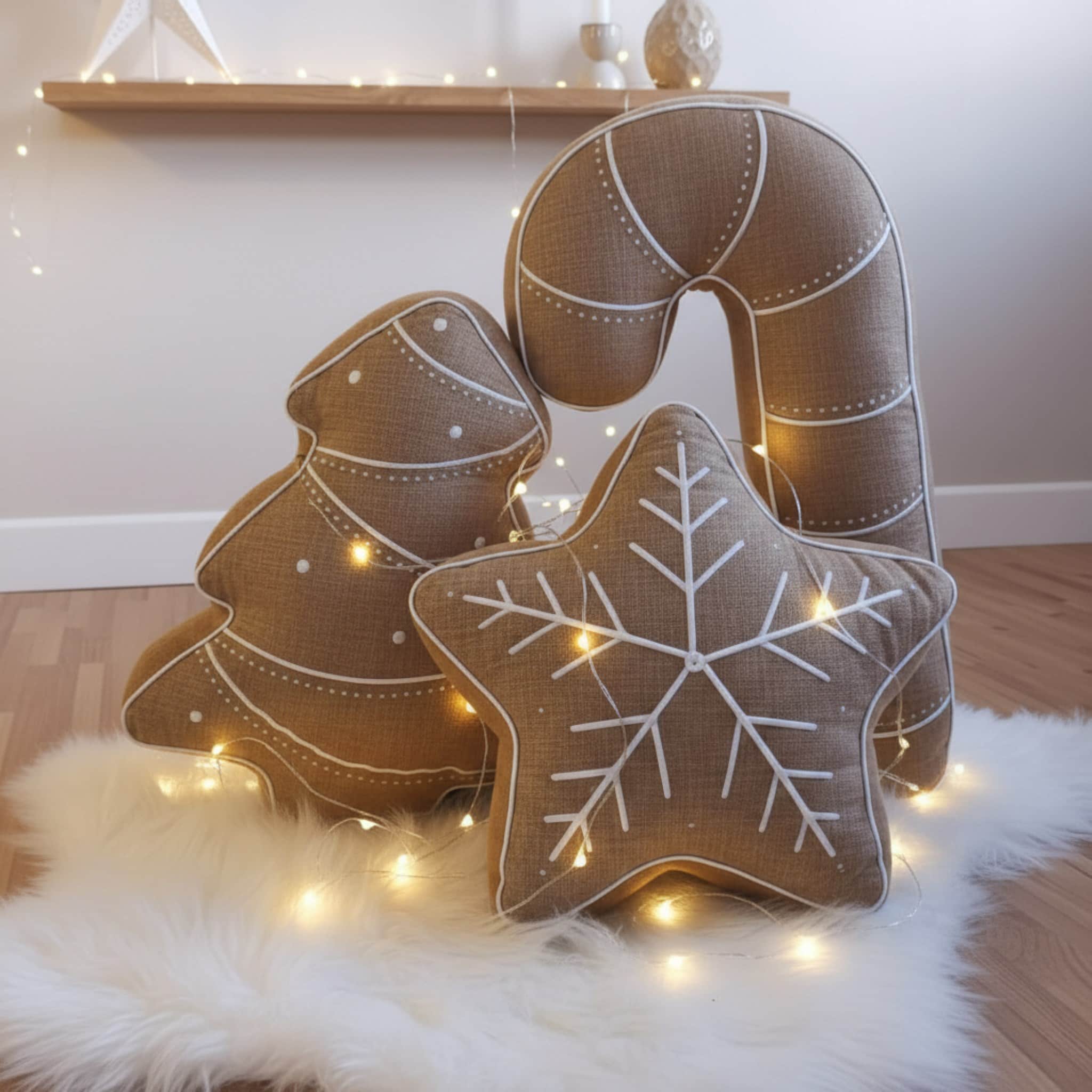 Linen Christmas Pillow, Decorative Pillows For Christmas