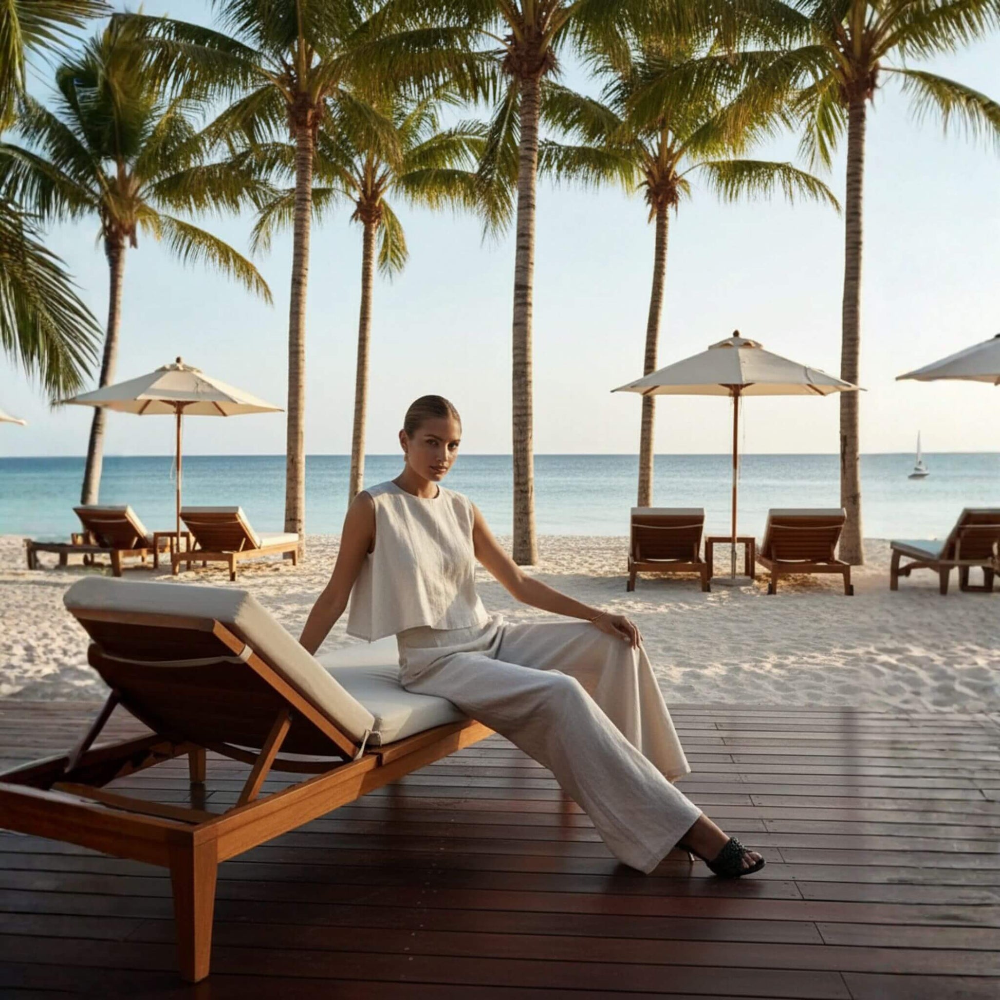 Linen Crop Top, Linen Sleeveless Top