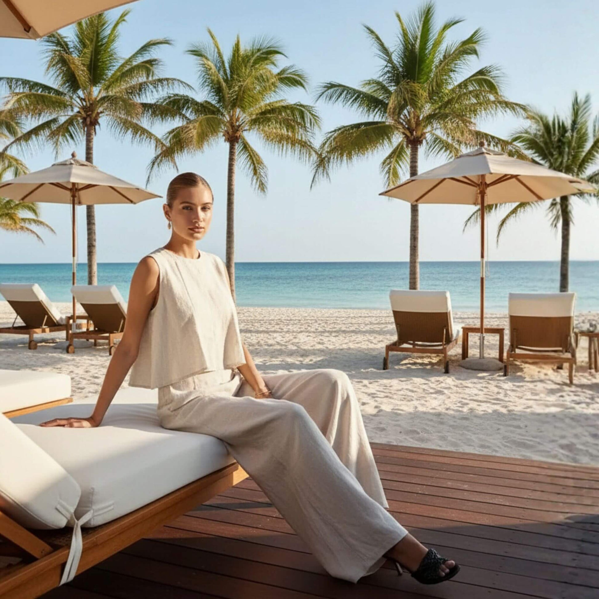 Linen Crop Top, Linen Sleeveless Top