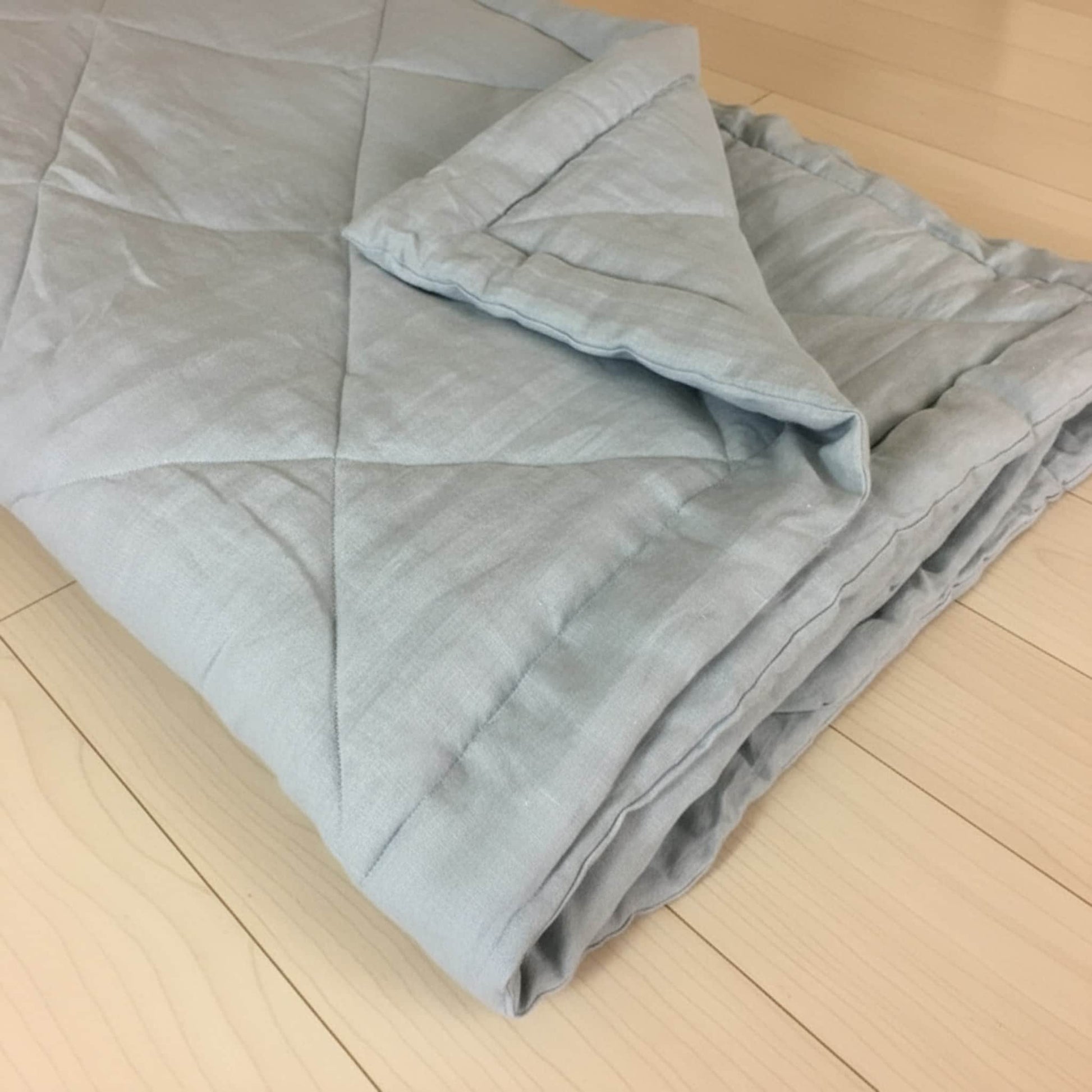 Linen Diamond Quilt, Linen Bed Blanket